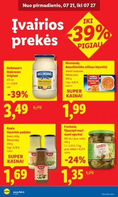 LIDL - Leidinys│galioja nuo 24.07.2025 | Puslapis: 38 | Prekių: Agurkai, Majonezas, Padažas