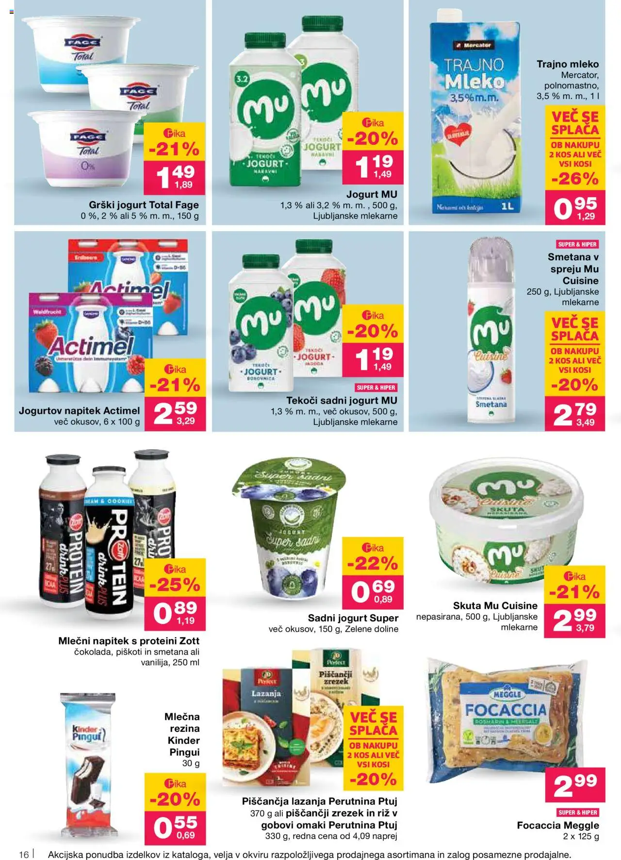 Mercator katalog │ velja od 07.08.2025 | Stran: 18 | Izdelki: Grški jogurt, Kos, Smetana, Skuta