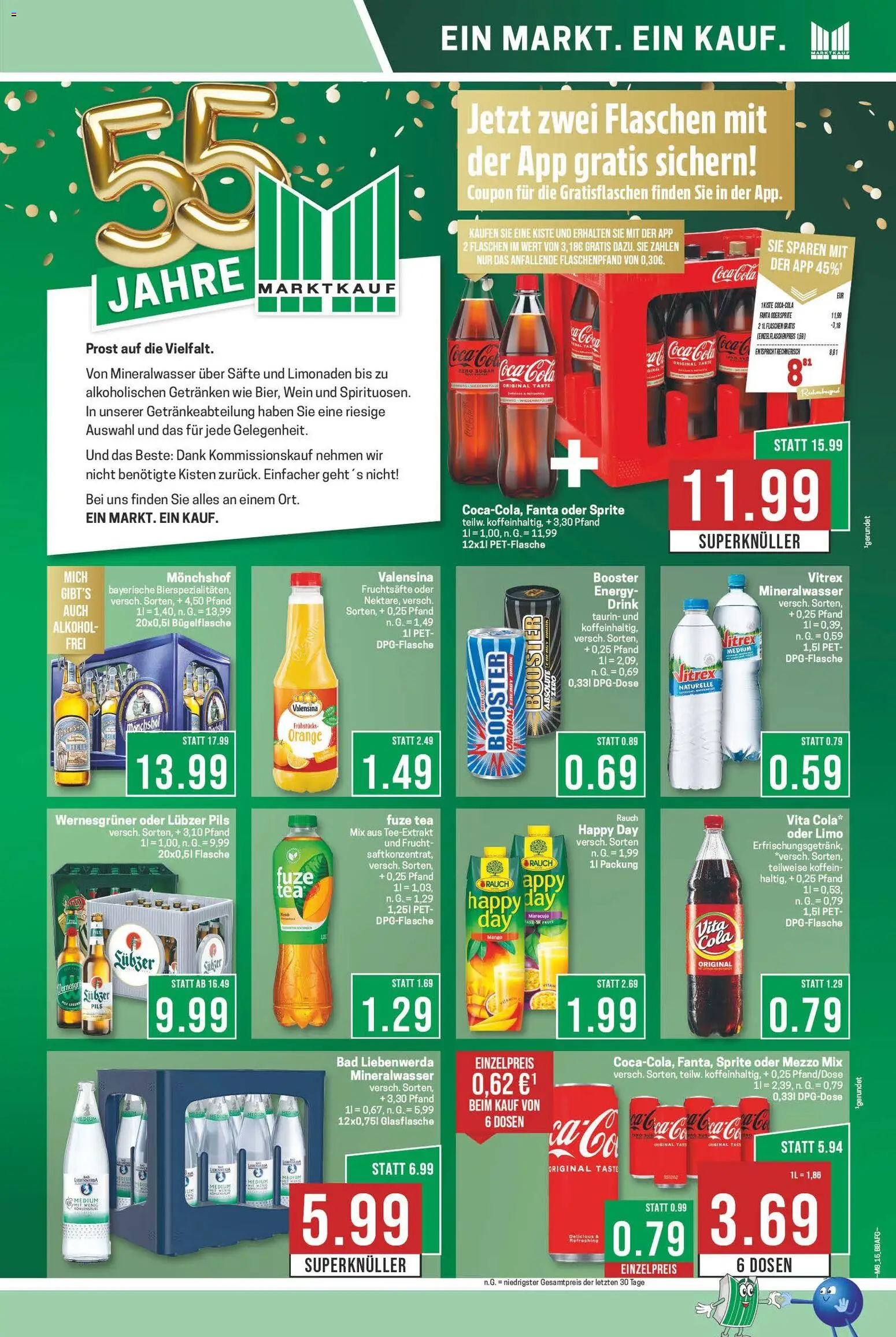 Marktkauf Prospekt 	 – gültig ab 16.02.2026 | Seite: 15 | Produkte: Coca cola, Sprite, Energy, Oder mezzo mix