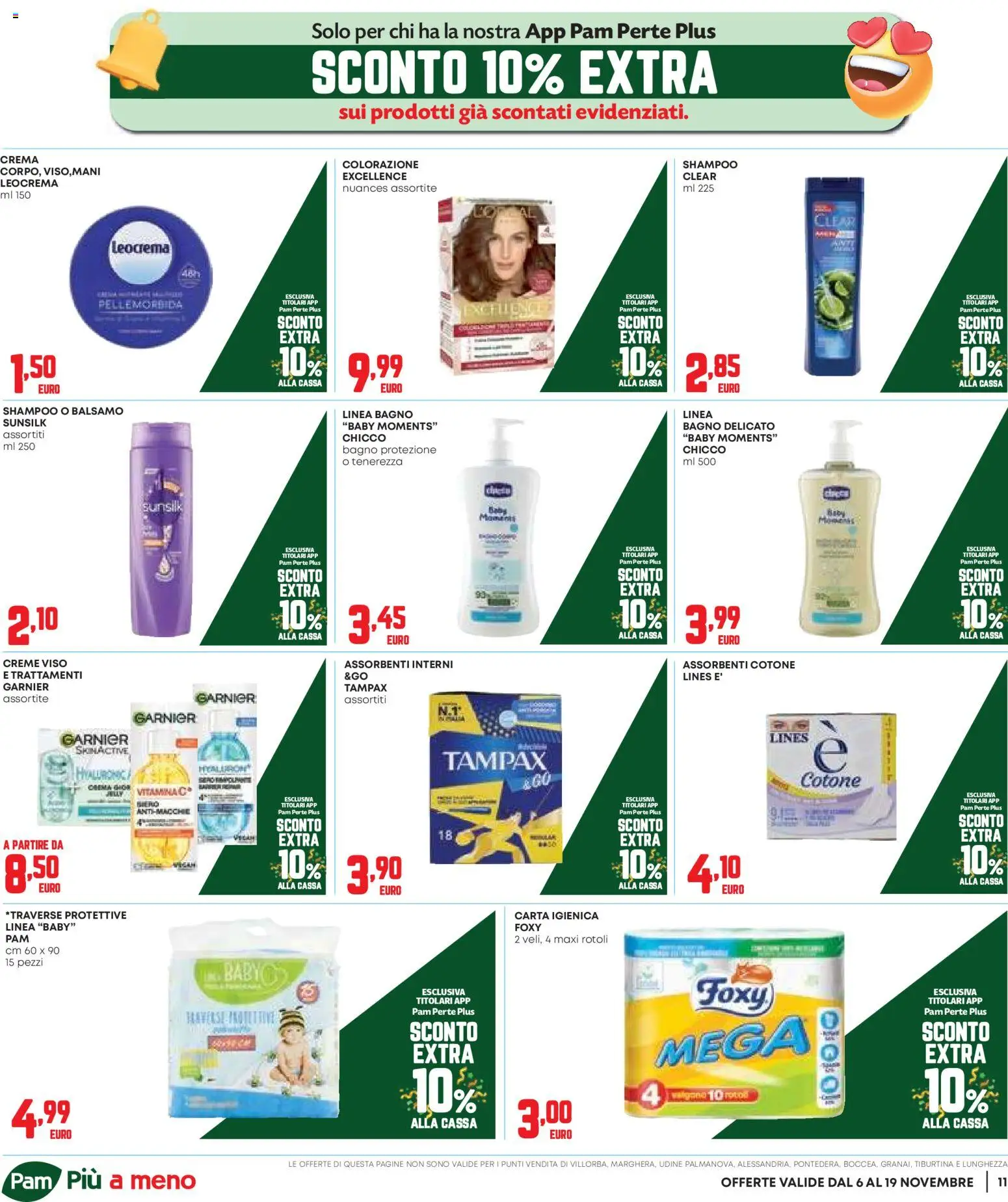 Volantino Panorama del 06.11.2025 | Pagina: 11 | Prodotti: Shampoo, Balsamo, Crema, Bagno