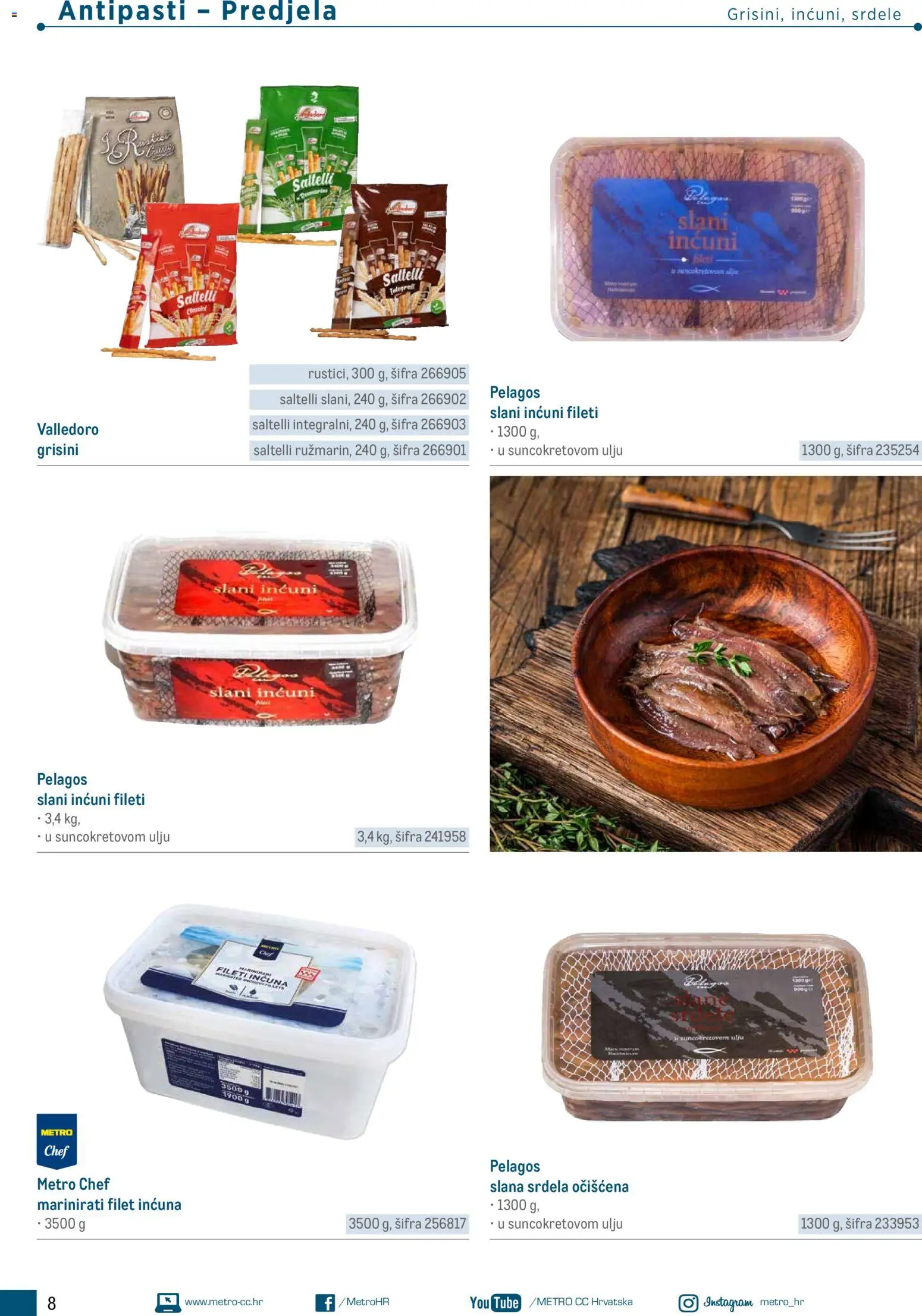 Metro katalog | vrijedi od 05.03.2026 | Stranica: 8 | Proizvodi: Srdela, Grisini