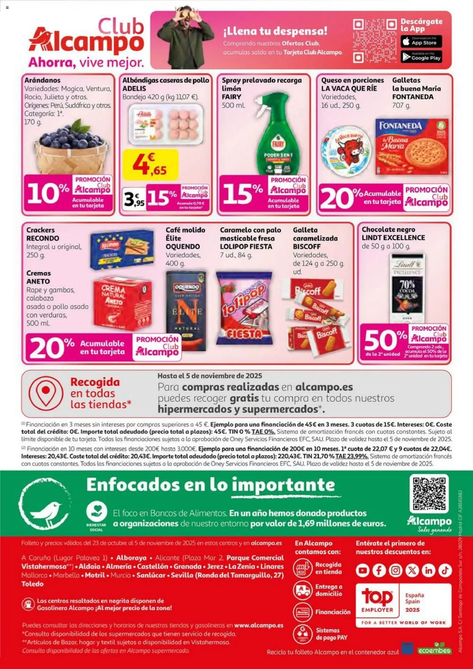 Alcampo - HG Nacional │ válido desde el 23.10.2025 | Página: 72 | Productos: Πράσινο τσάι, Café molido, Crema, Galletas