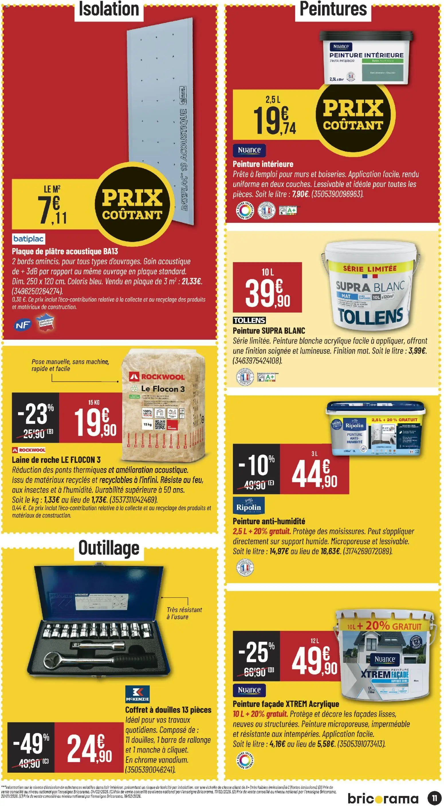 {H1} | Page: 11 | Produits: Peinture Blanche, Plâtre