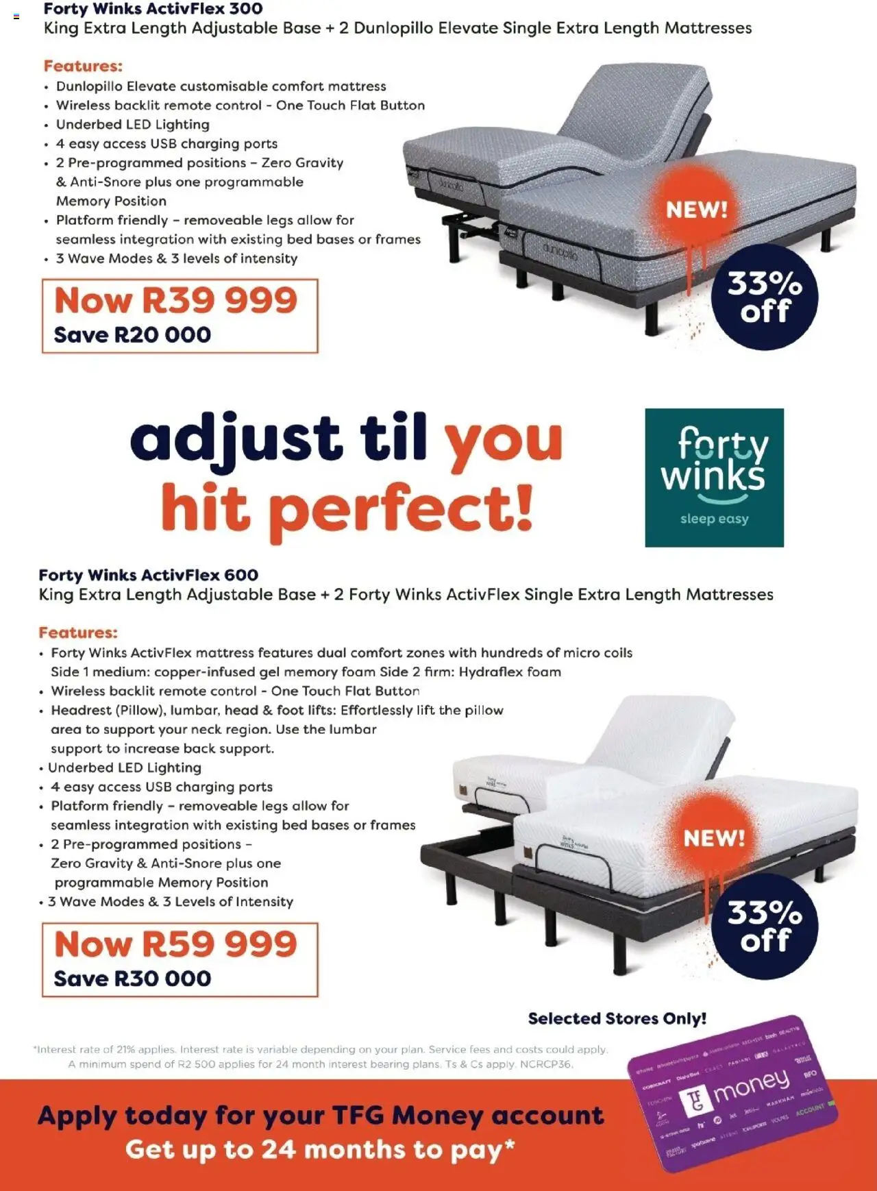 Dial-a-Bed - Mojo Beds Opening Sale Catalogue │ valid from 25.08.2025 | Page: 20 | Products: USB, Mattress, Pillow, Remote