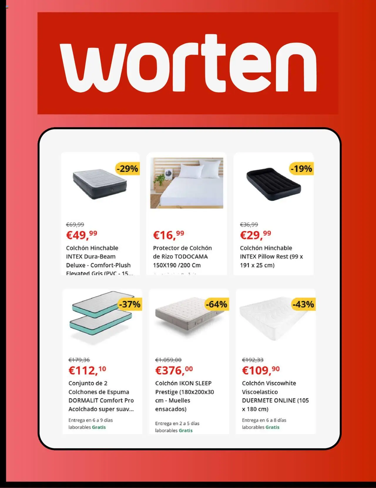 Worten folleto │ válido desde el 05.08.2025 | Página: 2 | Productos: Colchon