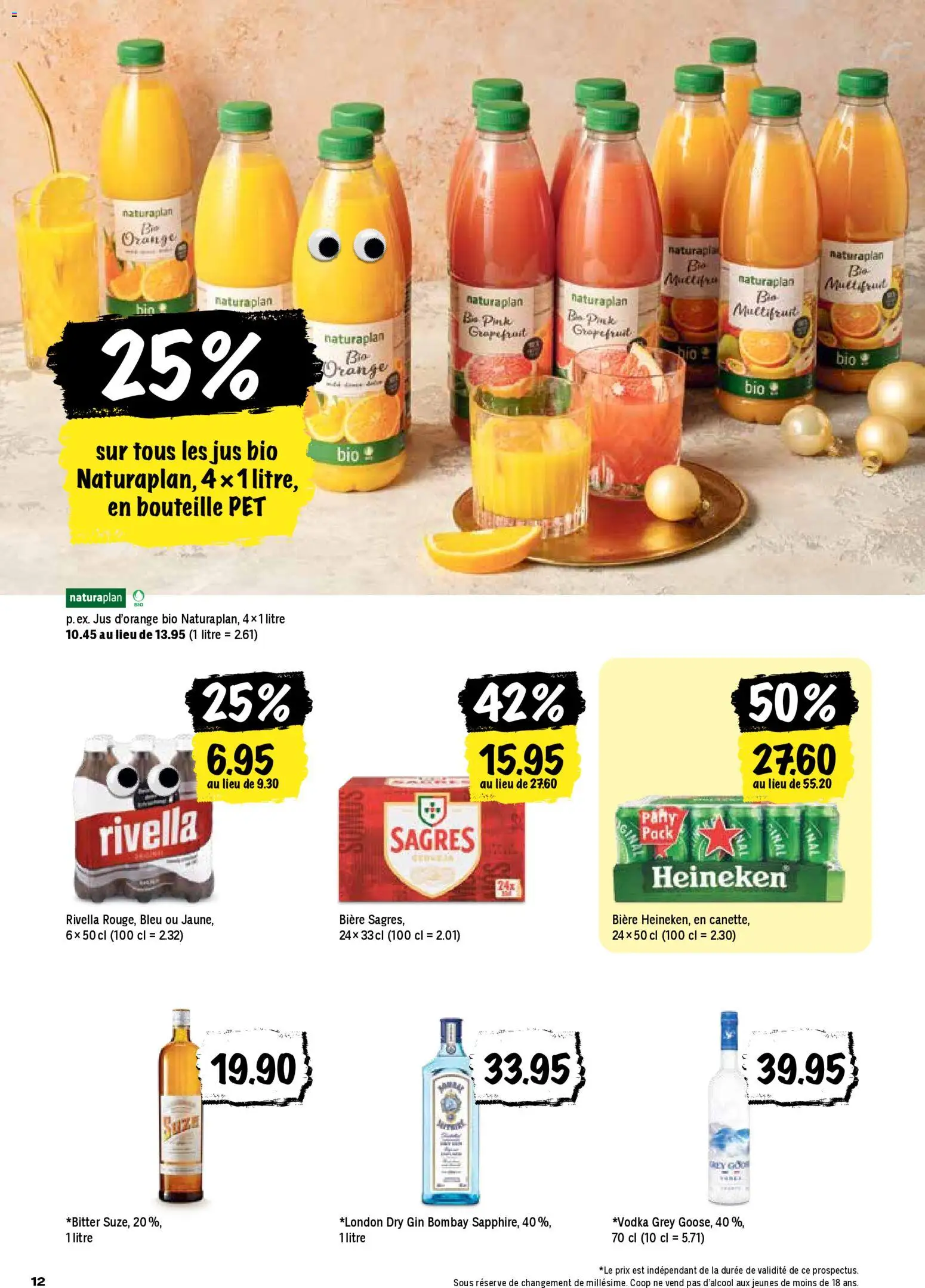 Coop - Les actions de la semaine – gültig ab 11.12.2025 | Seite: 12 | Produkte: Gin, Grapefruit