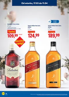 Pogląd oferty "Johnnie Walker Black Label, whisky, 1,75 L" - ważna od 17.03.2026 | Strona: 29 | Produkty: Red label, Black Label, Whisky