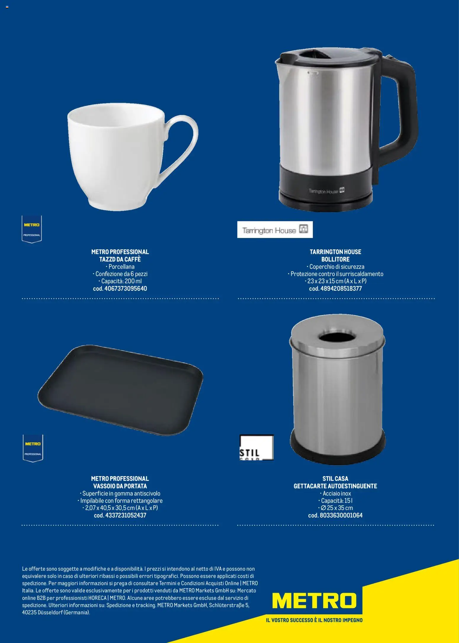 Volantino Metro del 17.10.2025 | Pagina: 112 | Prodotti: Caffè, Bollitore, Vassoio