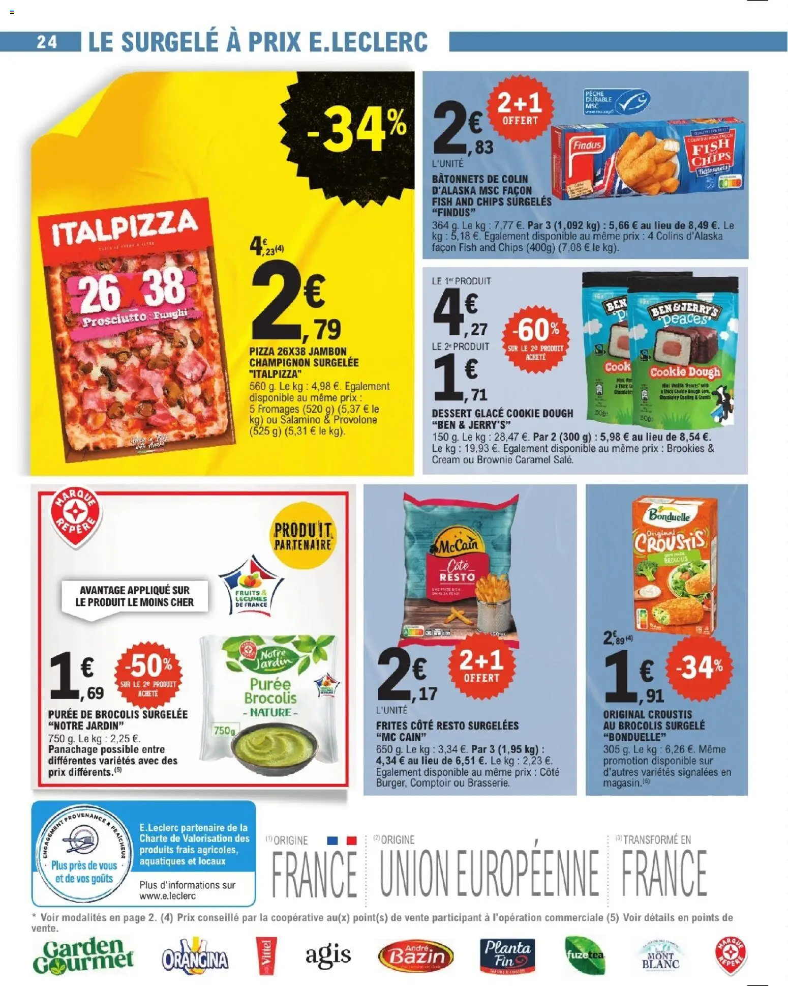 {H1} | Page: 24 | Produits: Orangina, Vittel, Champignon, Provolone