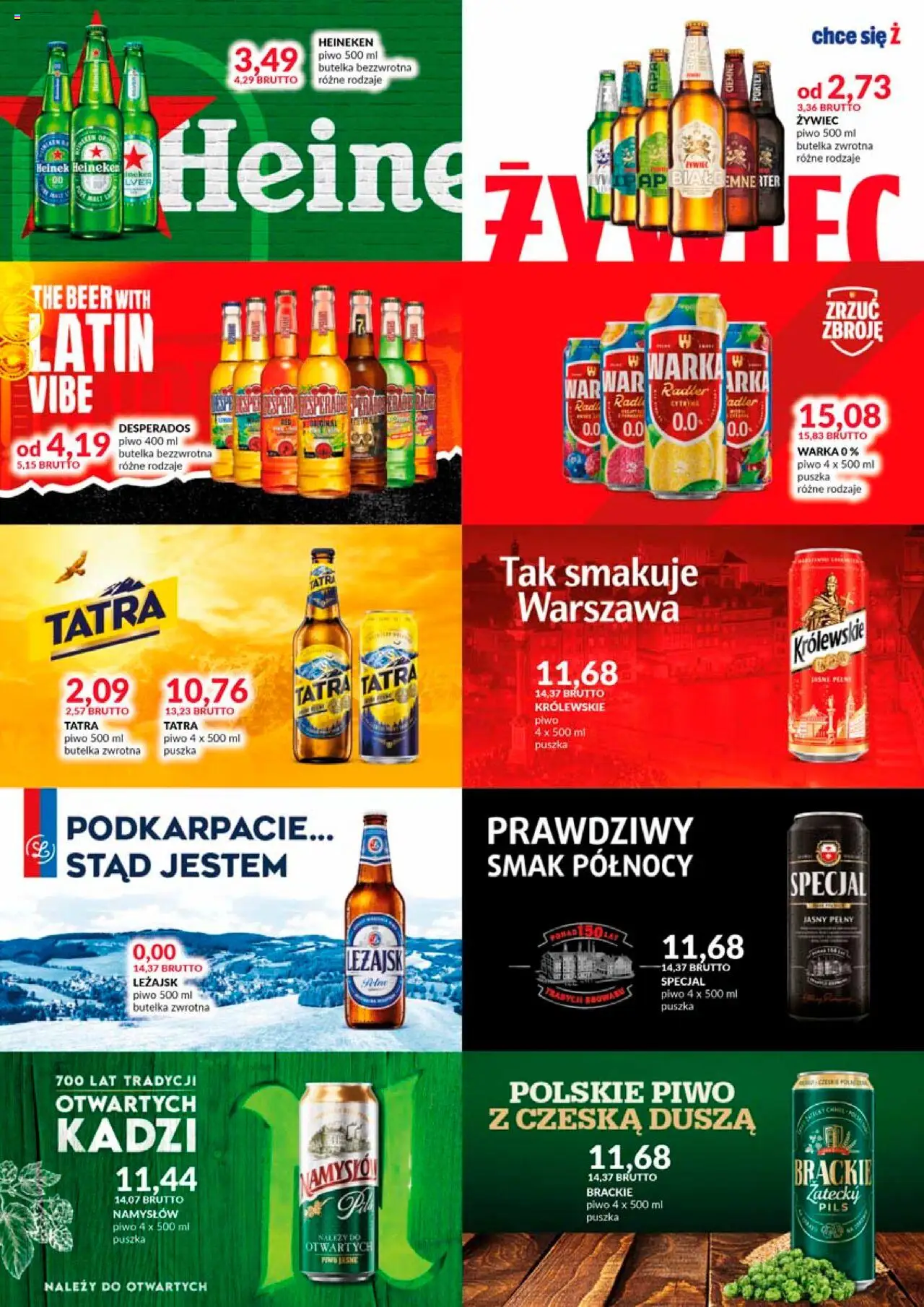 Eurocash Gazetka - Katalog Alkoholowy od 01.10.2025 | Strona: 55 | Produkty: Warka, Piwo, Heineken