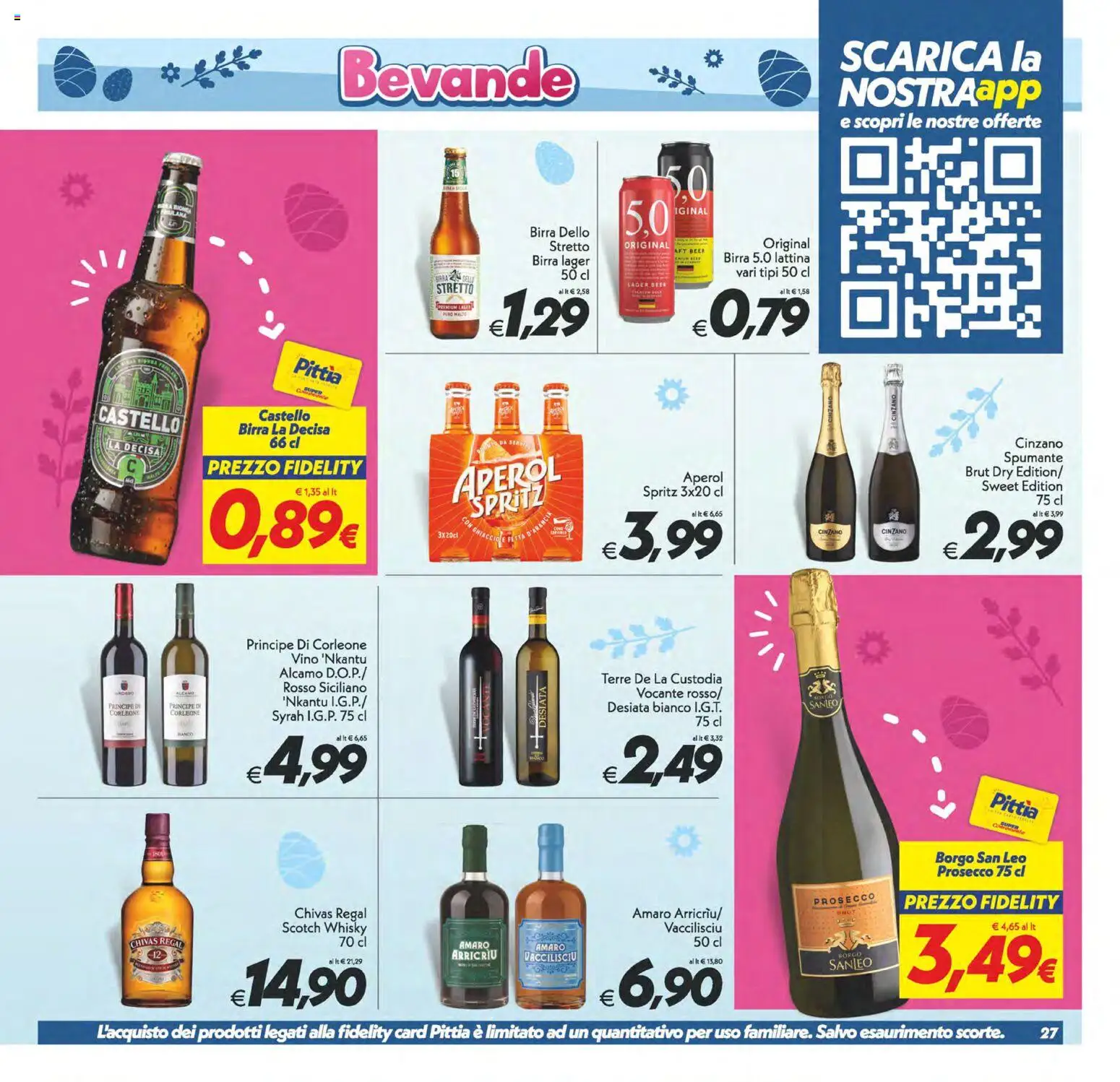 Volantino SuperConveniente del 27.03.2026 | Pagina: 27 | Prodotti: Prosecco, Spumante, Aperol, Amaro