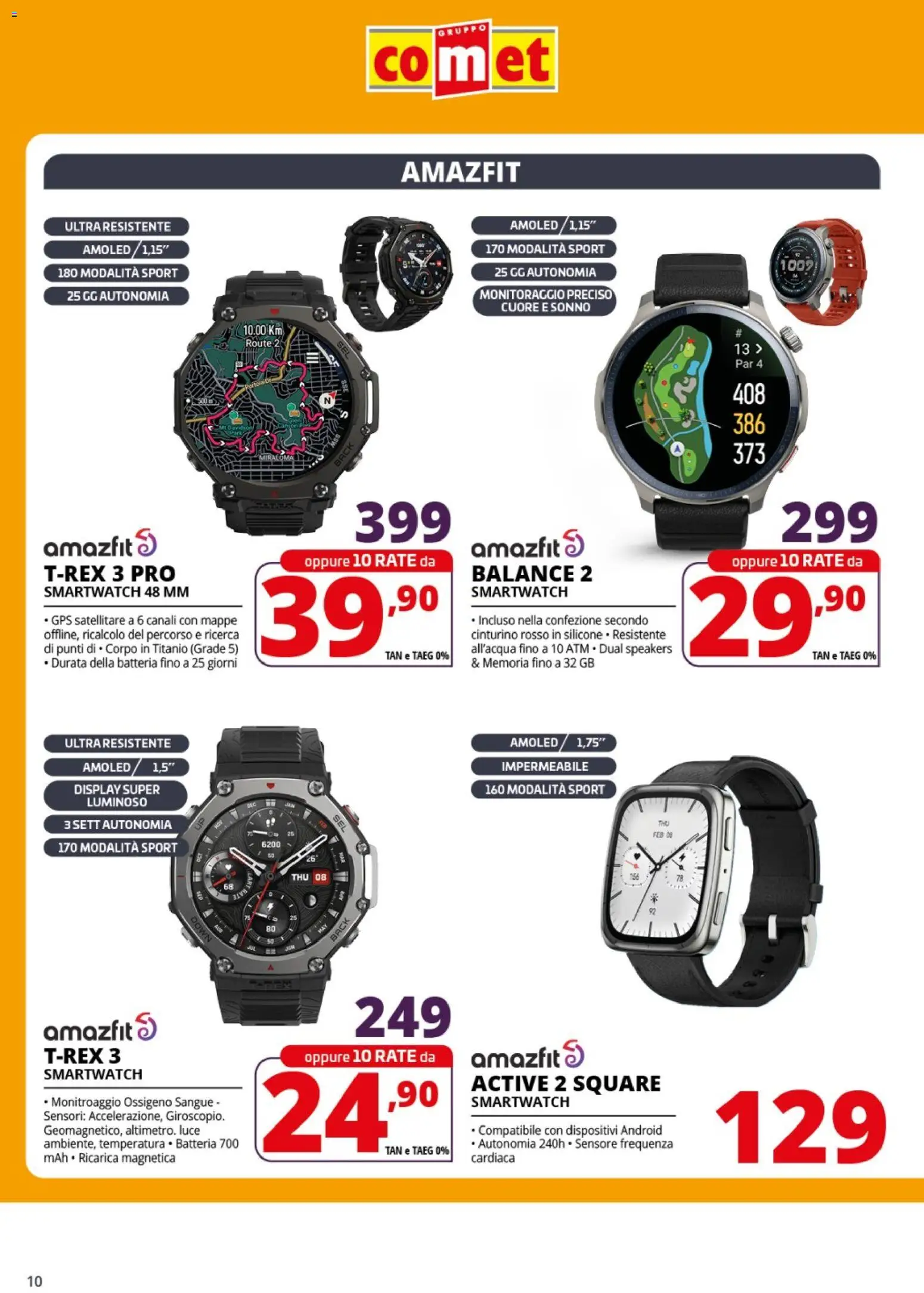 Volantino Comet del 23.10.2025 | Pagina: 10 | Prodotti: Satellitare, Smartwatch, Batteria