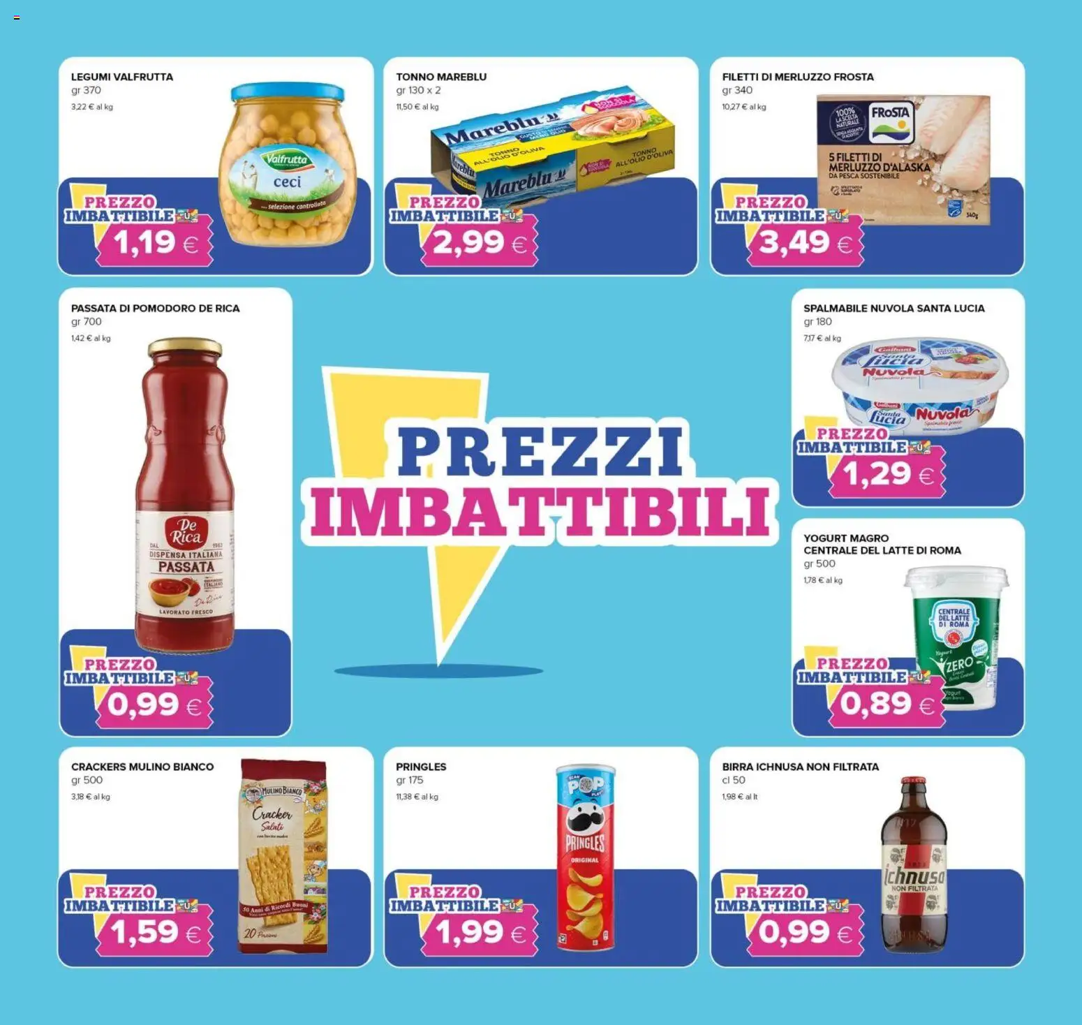 Volantino Tigre del 23.10.2025 | Pagina: 2 | Prodotti: Yogurt, Merluzzo, Pomodoro, Pesca