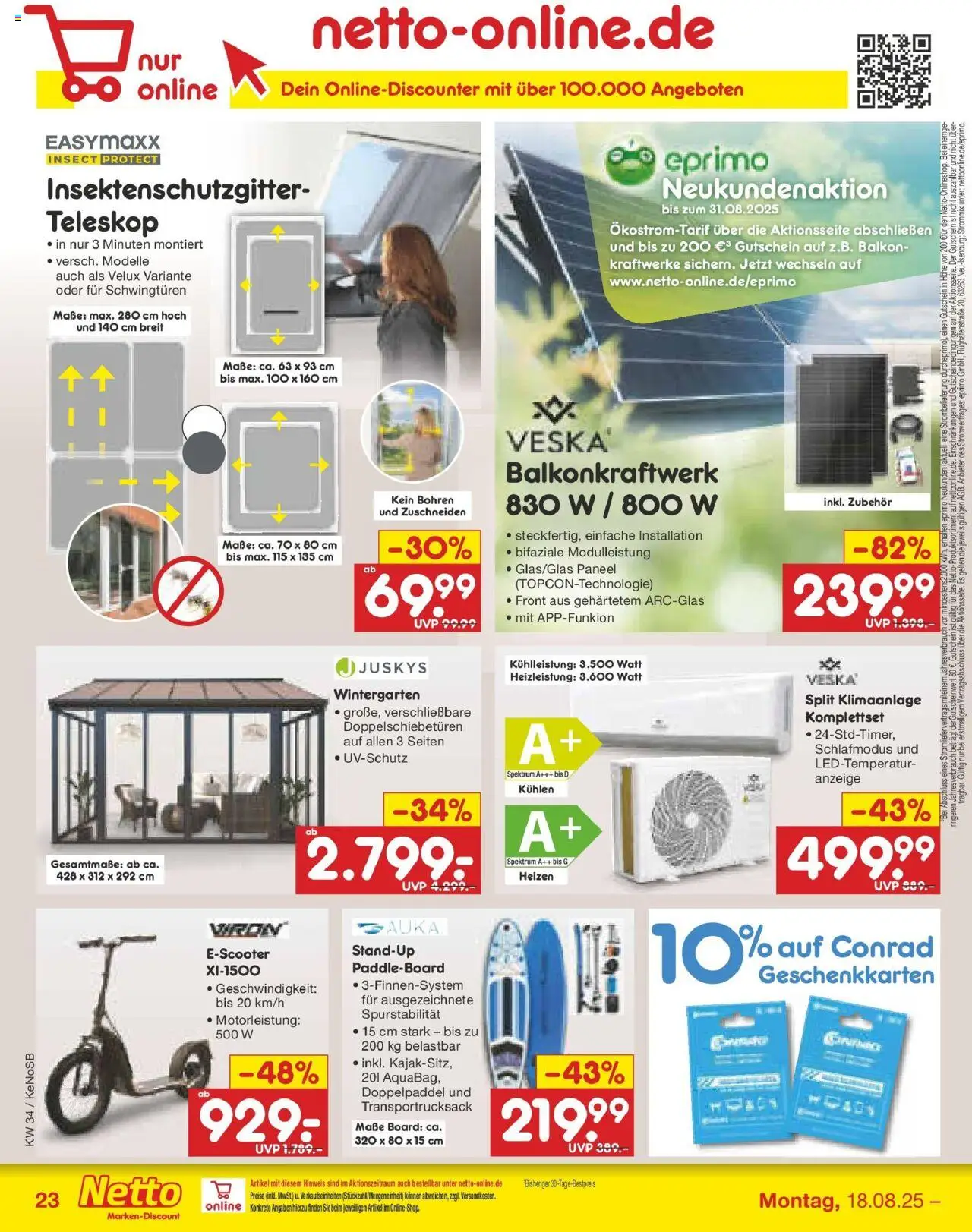 Netto Marken-Discount prospekt Bonn	 - gültig ab dem 18.08.2025 | Seite: 43 | Produkte: Klimaanlage