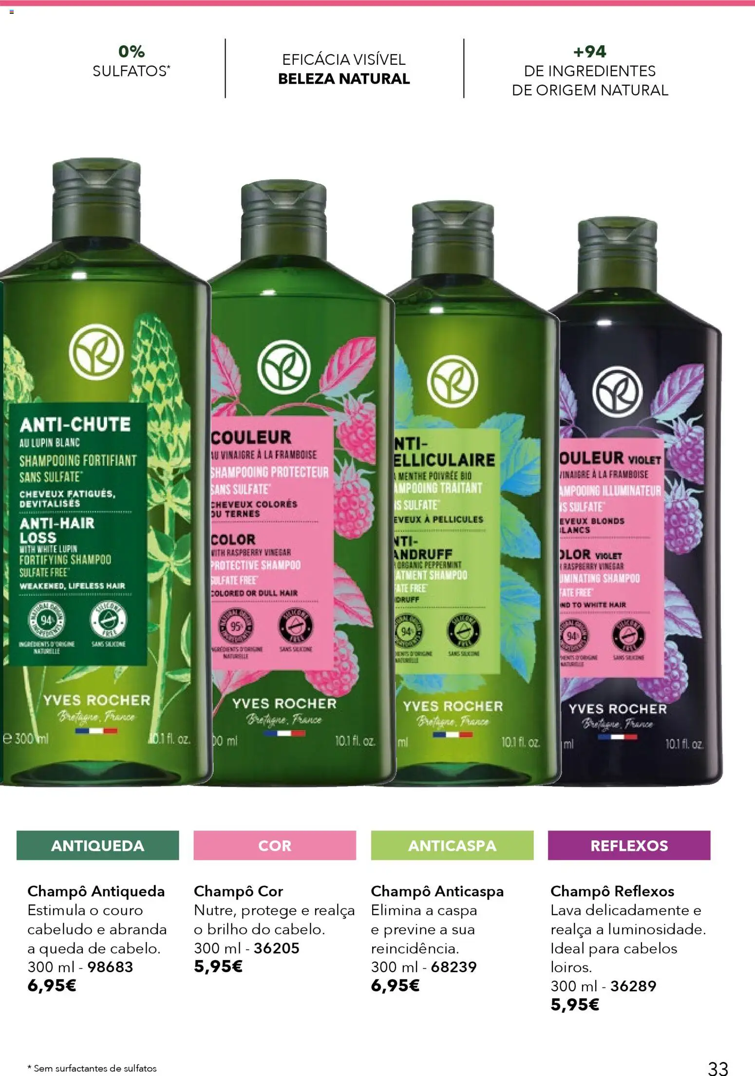 Yves Rocher catálogo 6 │ válido de 17.04.2026 | Página: 33 | Produtos: Shampoo