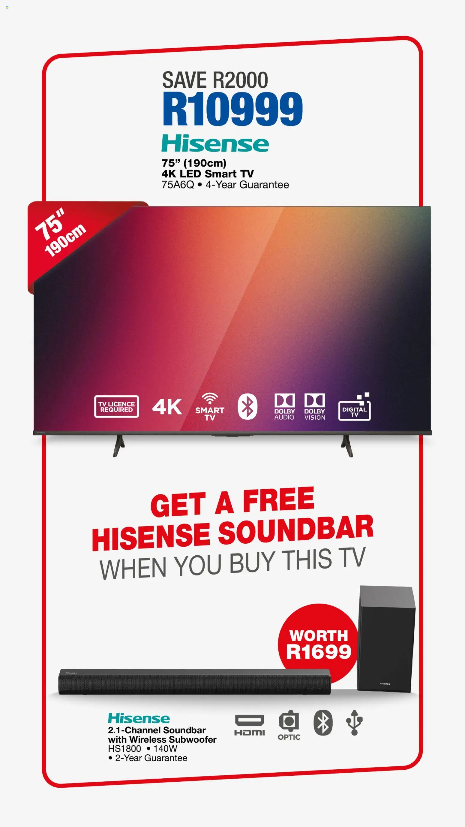 New OK Furniture catalogue – valid from 26.01.2026 | Page: 2 | Products: Audio, TV, Soundbar, Subwoofer