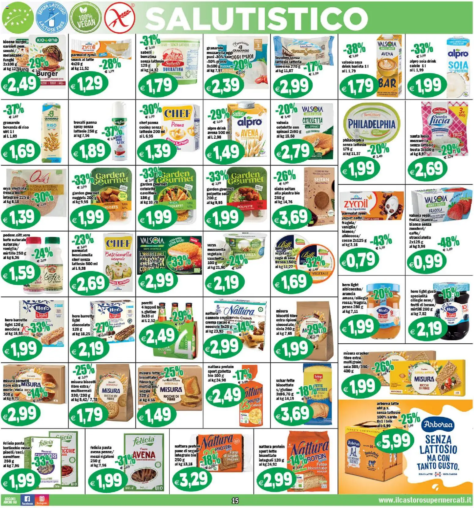 Volantino Il Castoro del 06.03.2026 | Pagina: 15 | Prodotti: Yogurt, Cereali, Pesca, Pesto