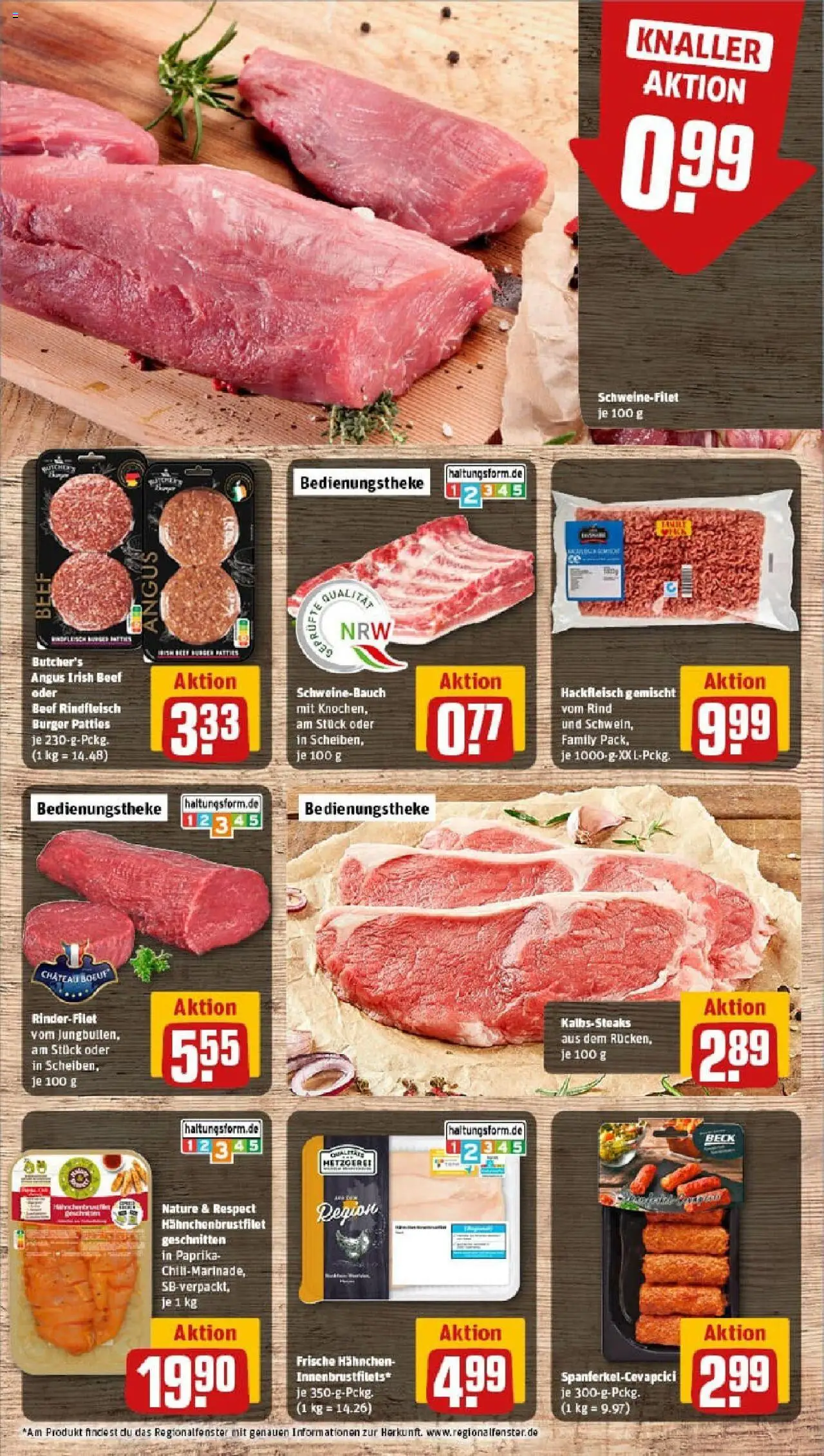 Rewe prospekt Paderborn/Sennelager	 - gültig ab dem 06.07.2025 | Seite: 8 | Produkte: Hahnchen, Cevapcici, Burger, Hackfleisch