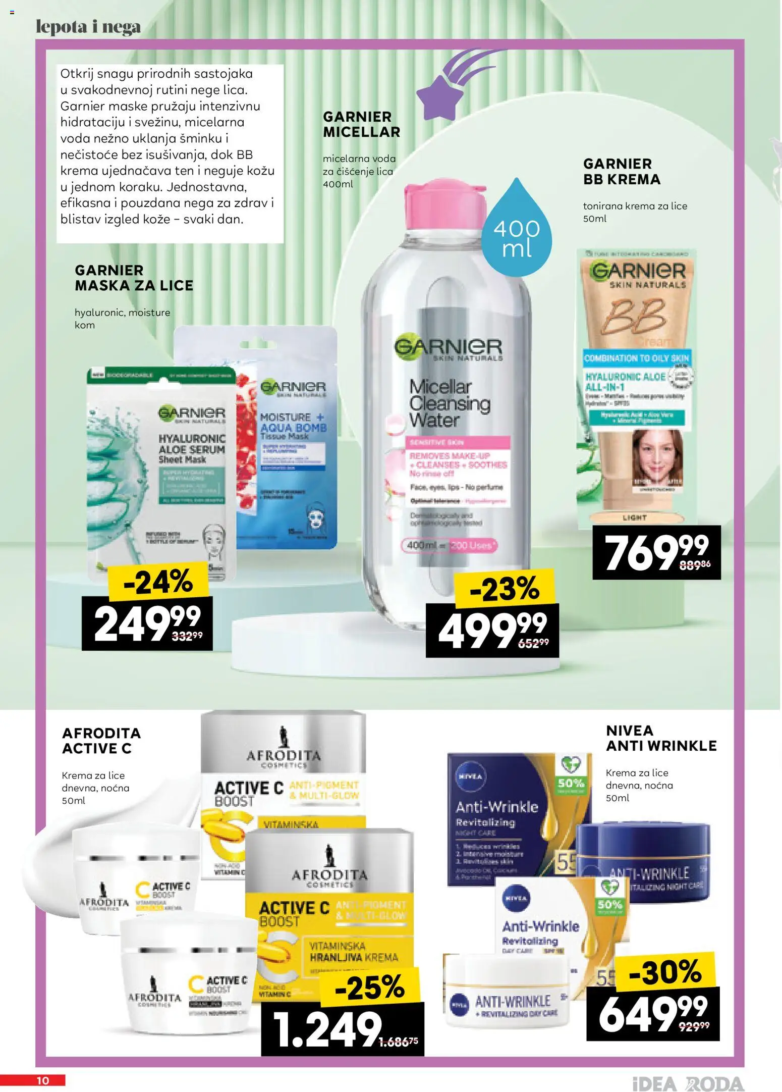 Roda katalog - važi od 19.02.2026 | Strana: 10 | Proizvode: Nivea, Voda, Maska, Micelarna voda