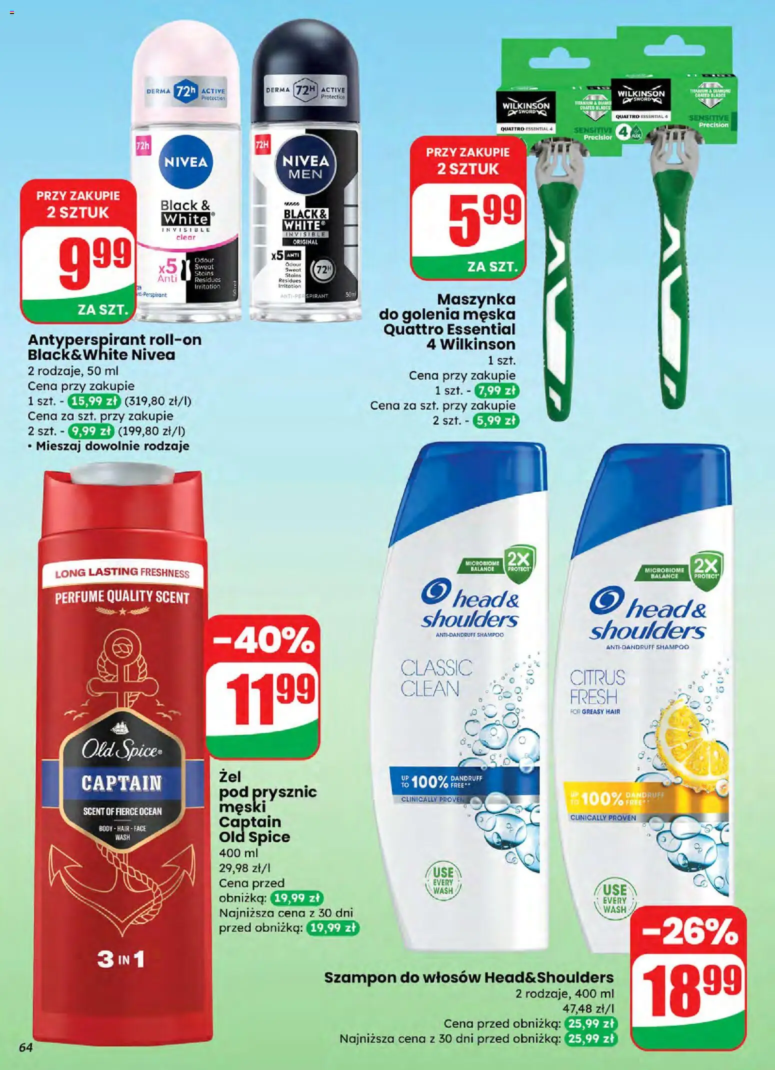Dino Gazetka od 05.11.2025 | Strona: 64 | Produkty: Prysznic, Szampon, Body, Old spice