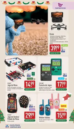 Pré-visualização Aldi folheto válido de 25.10.2025 | Página: 17 | Produtos: Vídeo, Jogos, Drone, Mesa