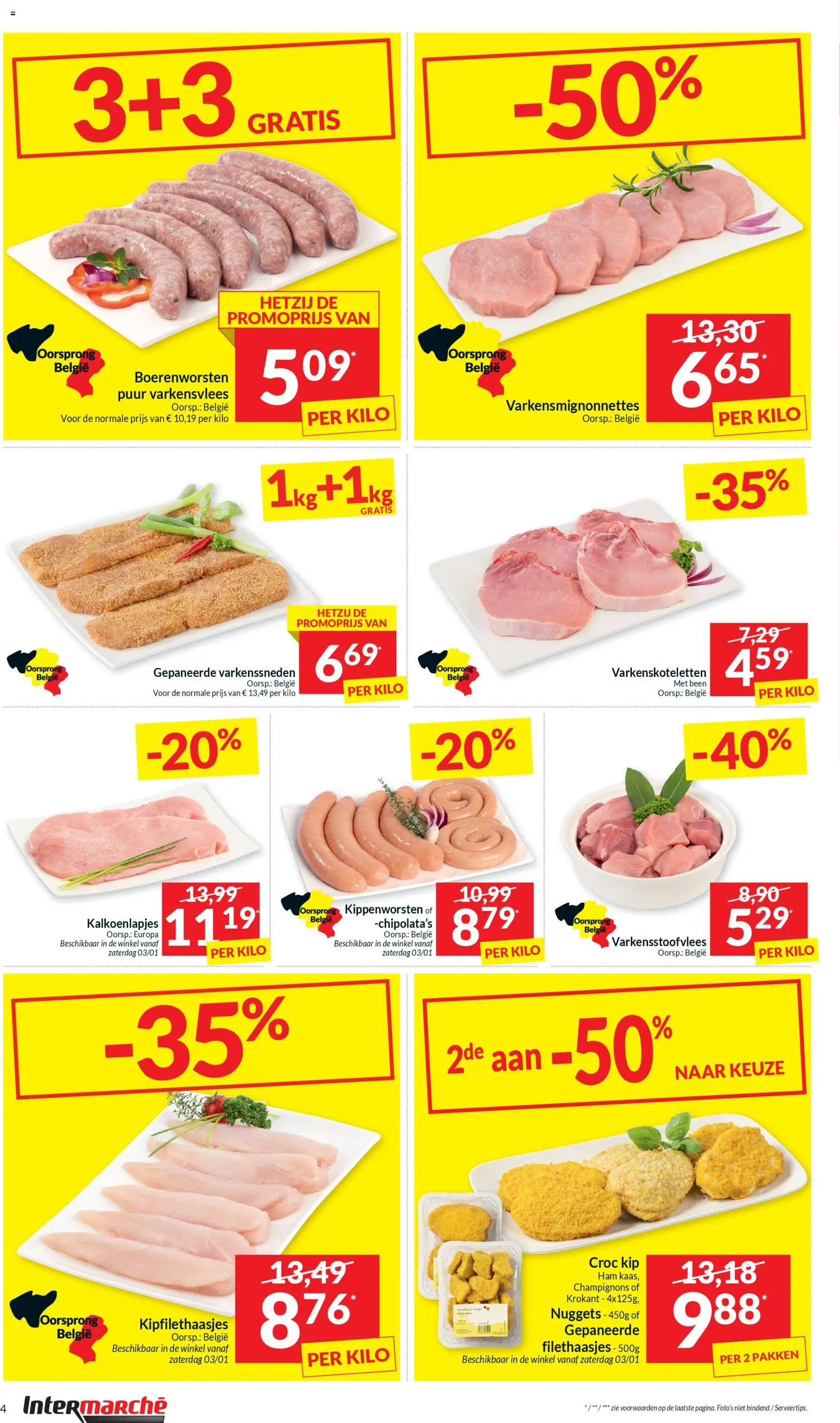 {H1} | Pagina: 4 | Producten: Ham, Varkensvlees, Kip