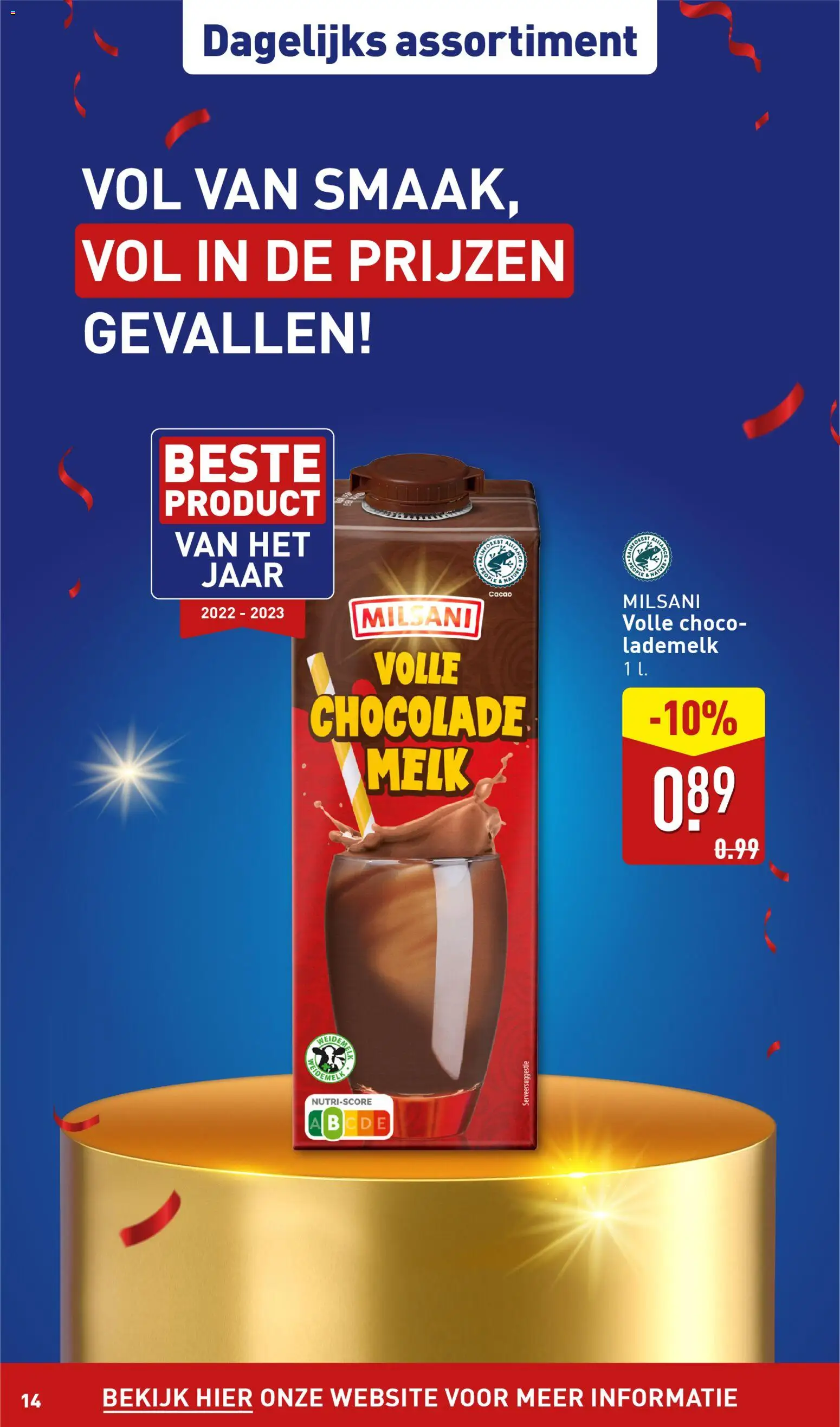 {H1} | Pagina: 14 | Producten: Melk, Chocolade, Fagyasztott gyümölcs