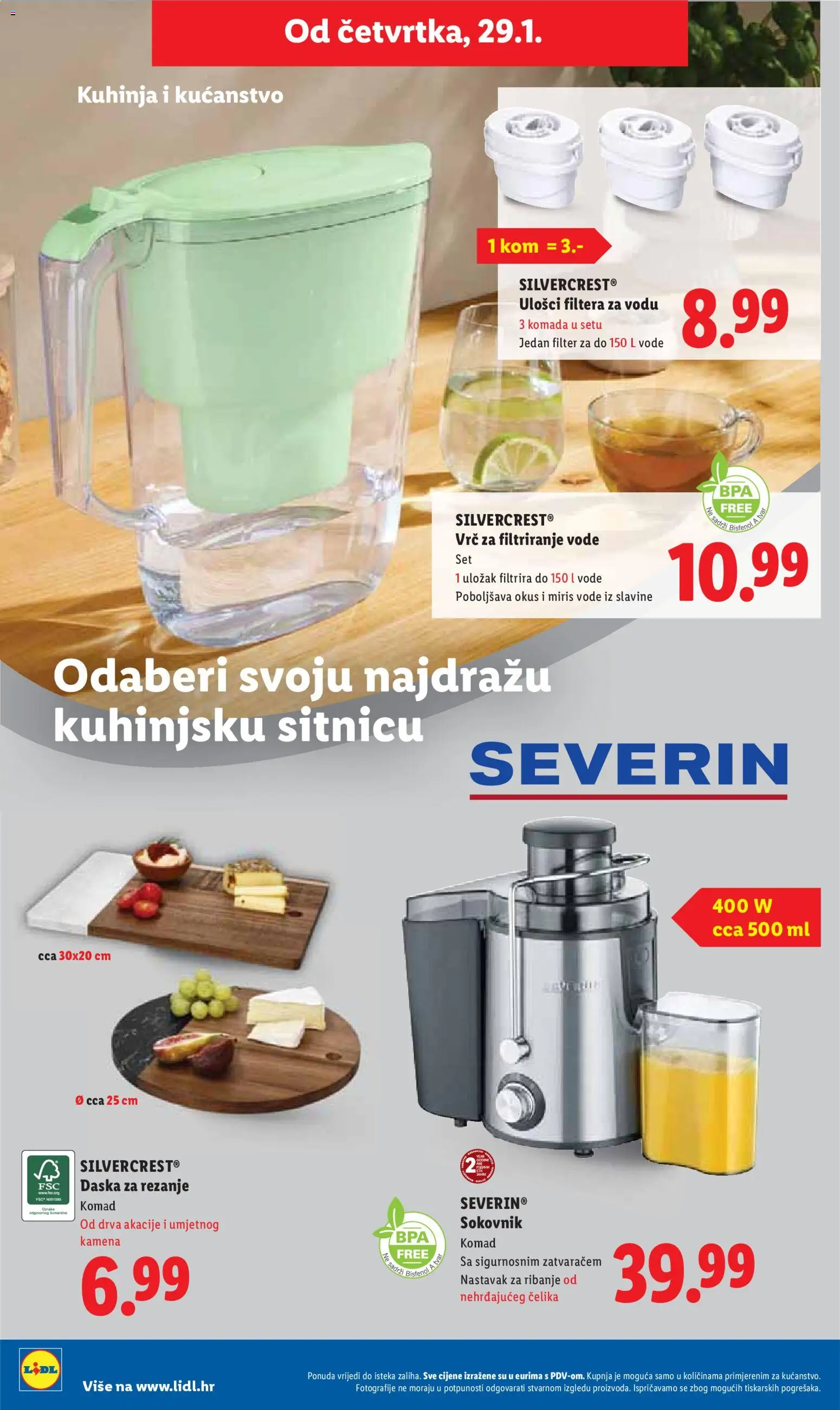 Lidl katalog | vrijedi od 26.01.2026 | Stranica: 36 | Proizvodi: Sokovnik, Miris, Kuhinja, Daska za rezanje