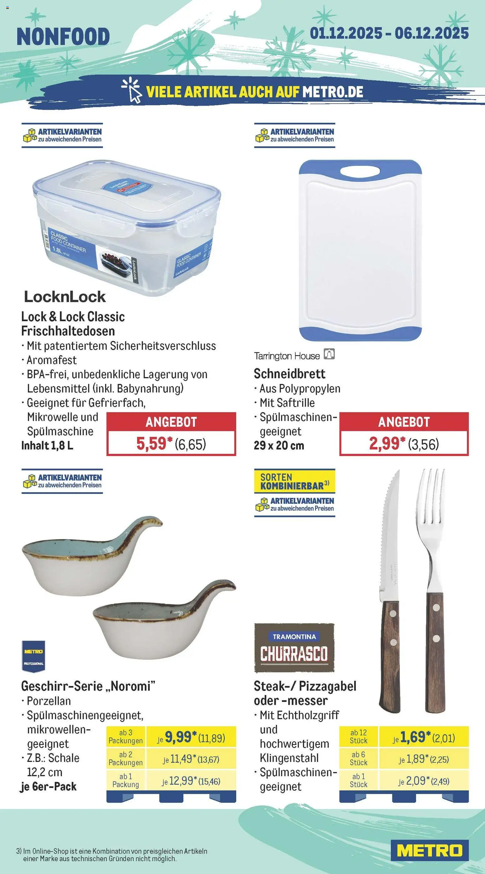 Metro Prospekt 	 – gültig ab 01.12.2025 | Seite: 22 | Produkte: Mikrowelle, Babynahrung