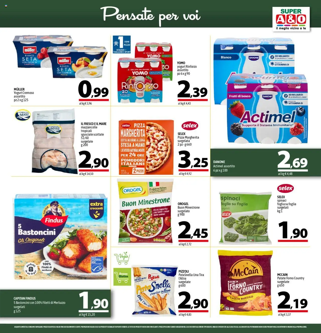 Volantino A&O del 16.10.2025 | Pagina: 7 | Prodotti: Tè, Patate, Pomodori, Spinaci