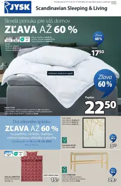 JYSK leták platný od 15.10.2025