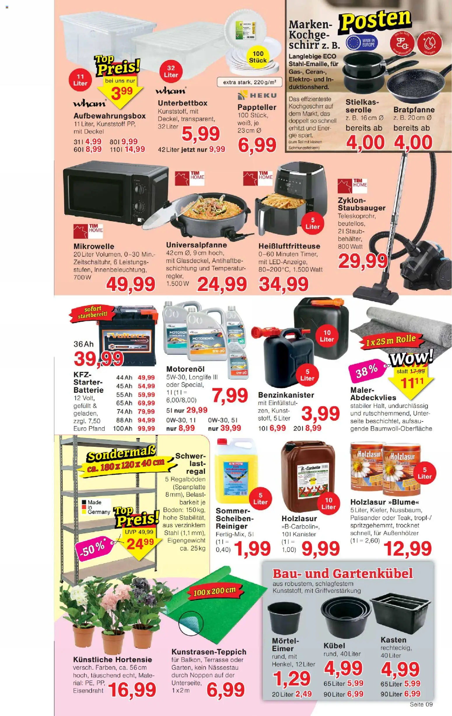 Wiglo Wunderland Prospekt – gültig ab 27.04.2026 | Seite: 13 | Produkte: Mikrowelle, Hortensie, Decke, Batterie