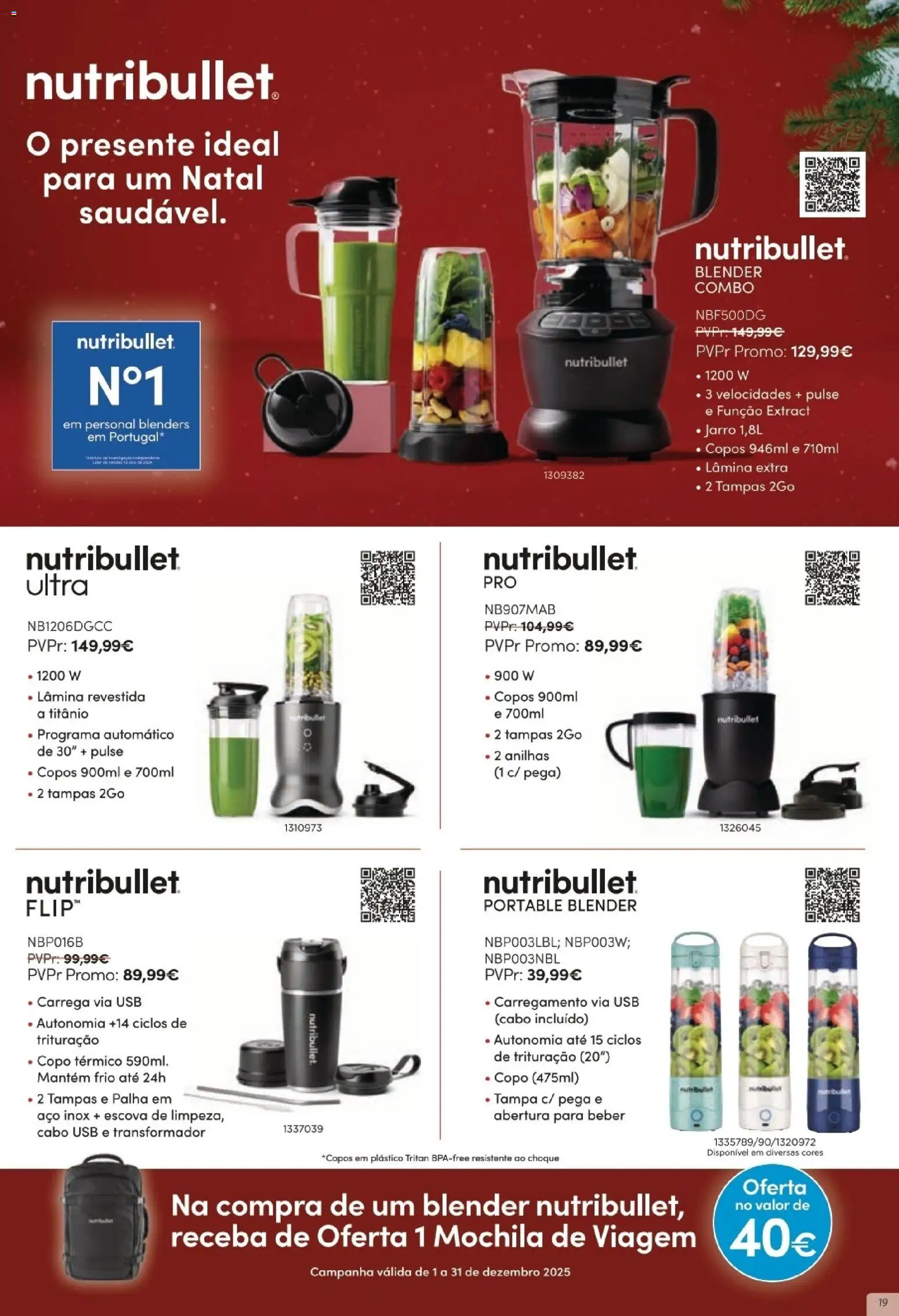 Radio Popular - Especial Natal │ válido de 05.12.2025 | Página: 19 | Produtos: Mochila, Copos, Cabo, USB