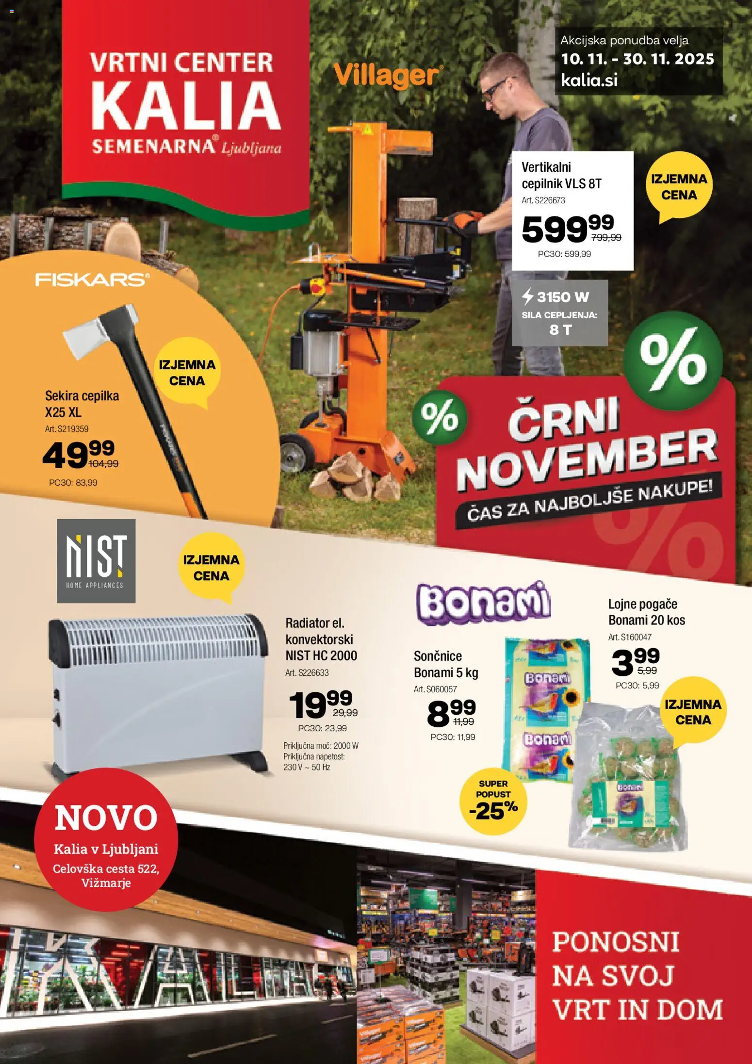 Novi Kalia katalog ponudbe – veljaven od 10.11.2025 | Stran: 1 | Izdelki: Radiator, Kos