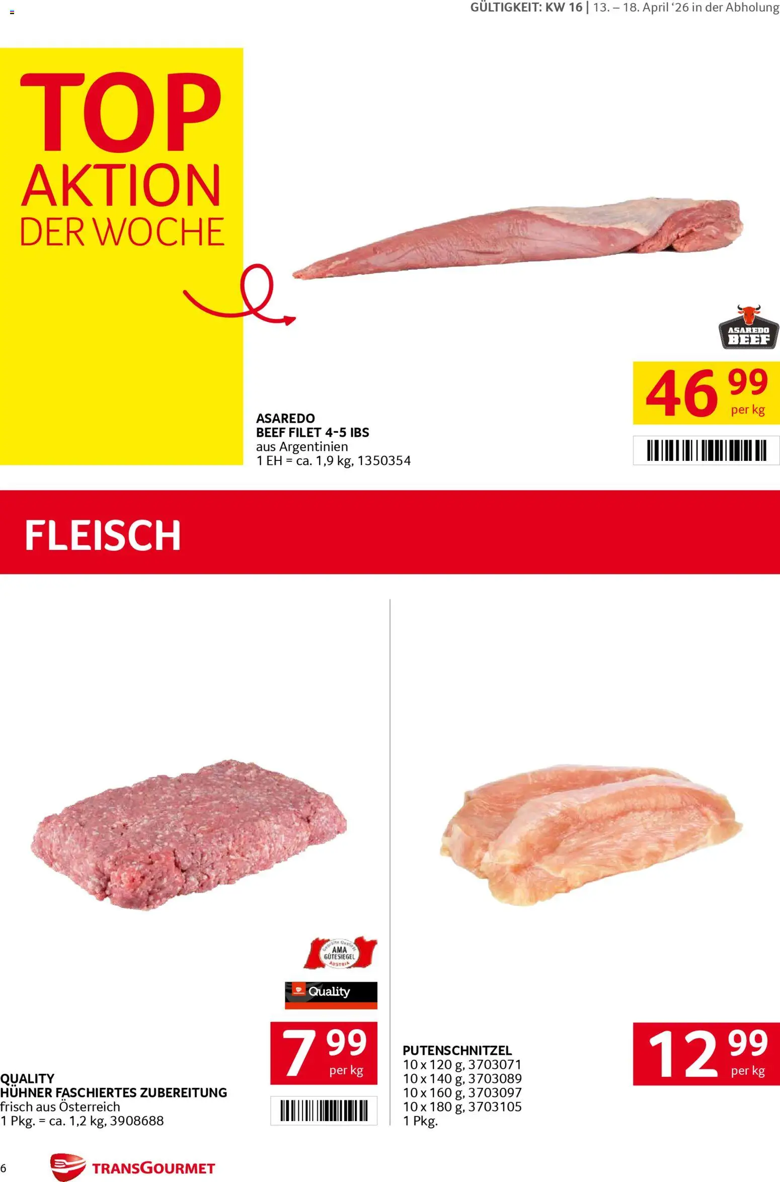 Transgourmet Flugblatt gültig ab 13.04.2026 | Seite: 6