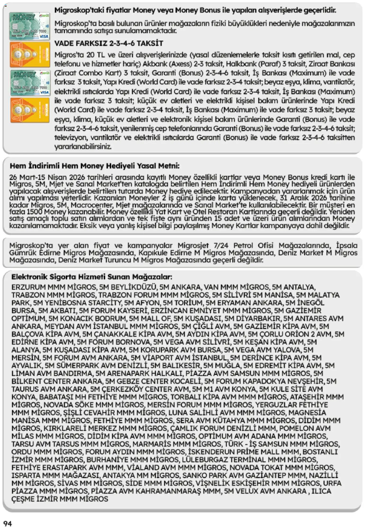 Migros Katalog - Migroskop - 26.03.2026 tarihinden itibaren geçerlidir | Sayfa: 94 | Ürünler: Vantilatör