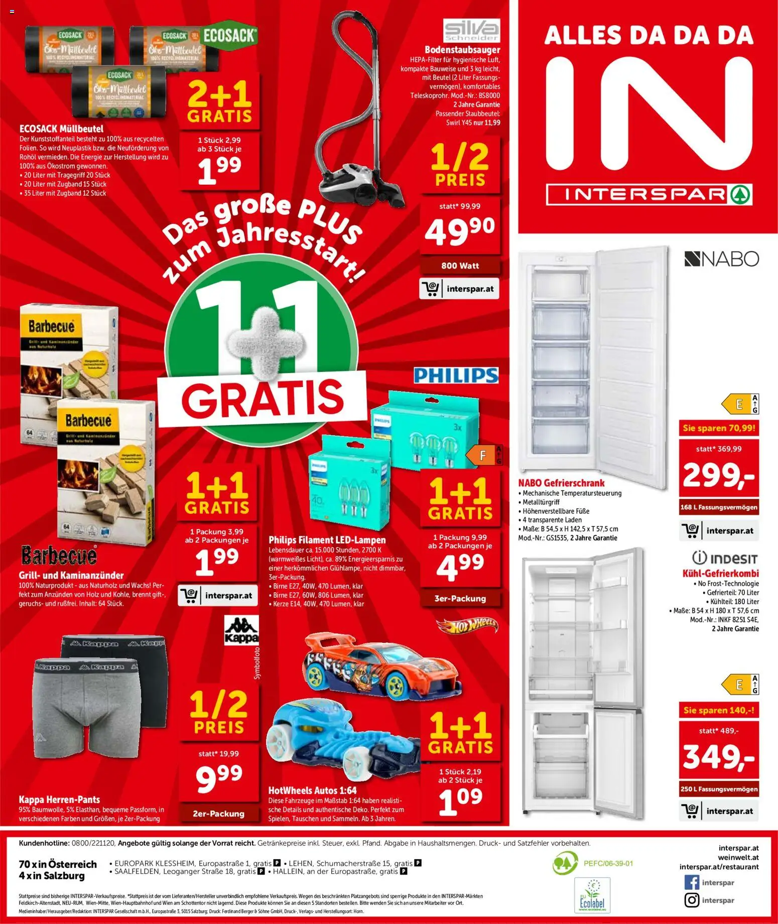 Interspar Flugblatt - Salzburg gültig ab 15.01.2026 | Seite: 25 | Produkte: Birne, Gefrierschrank, Grill