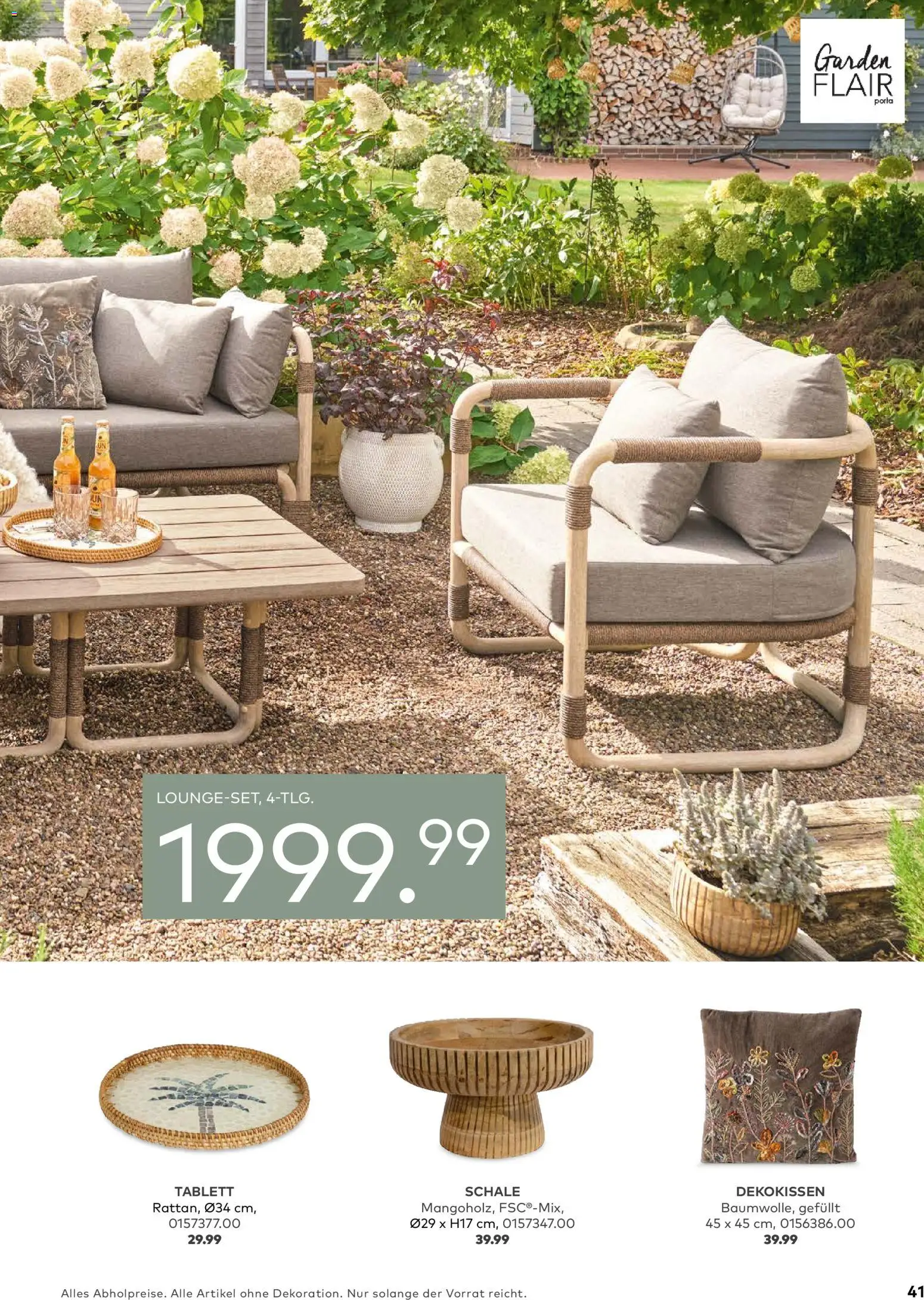 Porta! Gartenmöbel Katalog – gültig ab 01.03.2026 | Seite: 41