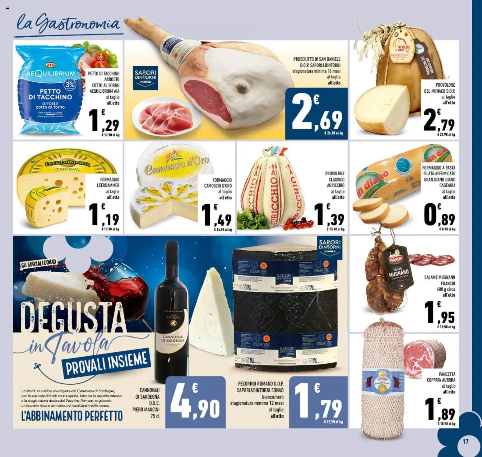 Volantino Conad del 25.03.2026 | Pagina: 17 | Prodotti: Salame, Pancetta, Prosciutto, Bilancia
