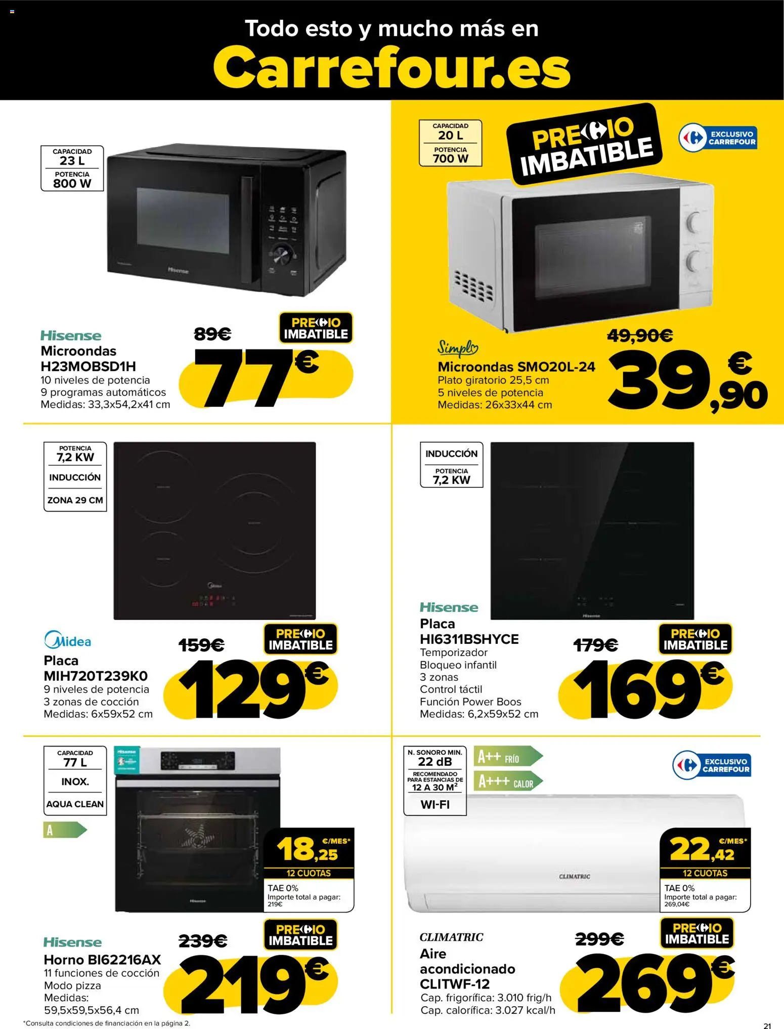 Carrefour - Black Friday │ válido desde el 20.11.2025 | Página: 21 | Productos: Pizza, Horno