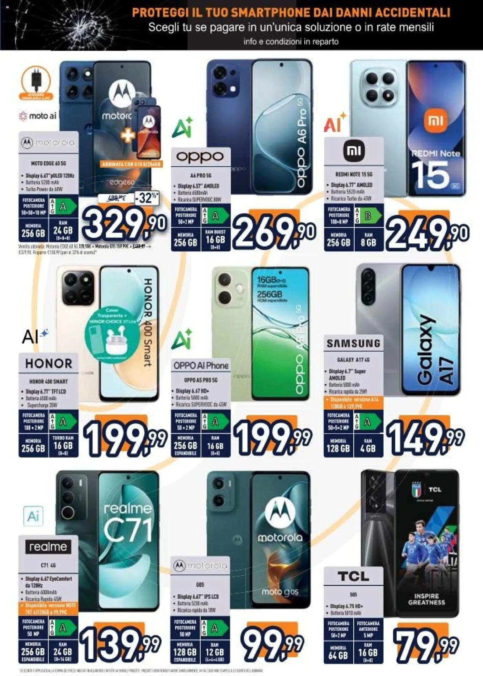 Volantino Unieuro del 03.04.2026 | Pagina: 24 | Prodotti: Smartphone, Fotocamera, Batteria, Samsung