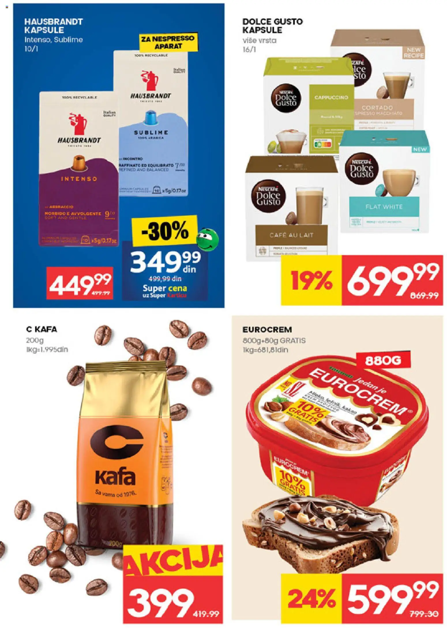 Roda katalog - važi od 19.02.2026 | Strana: 14 | Proizvode: Kapsule, Eurocrem, Kafa, Nespresso