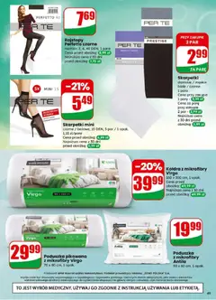 Pogląd oferty "Skarpetki mini, czarne / beżowe, 15 DEN, 5 par / 1 opak., 1,10 zł/para" - ważna od 28.01.2026 | Strona: 49 | Produkty: Rajstopy, Skarpetki, Poduszka, Kołdra