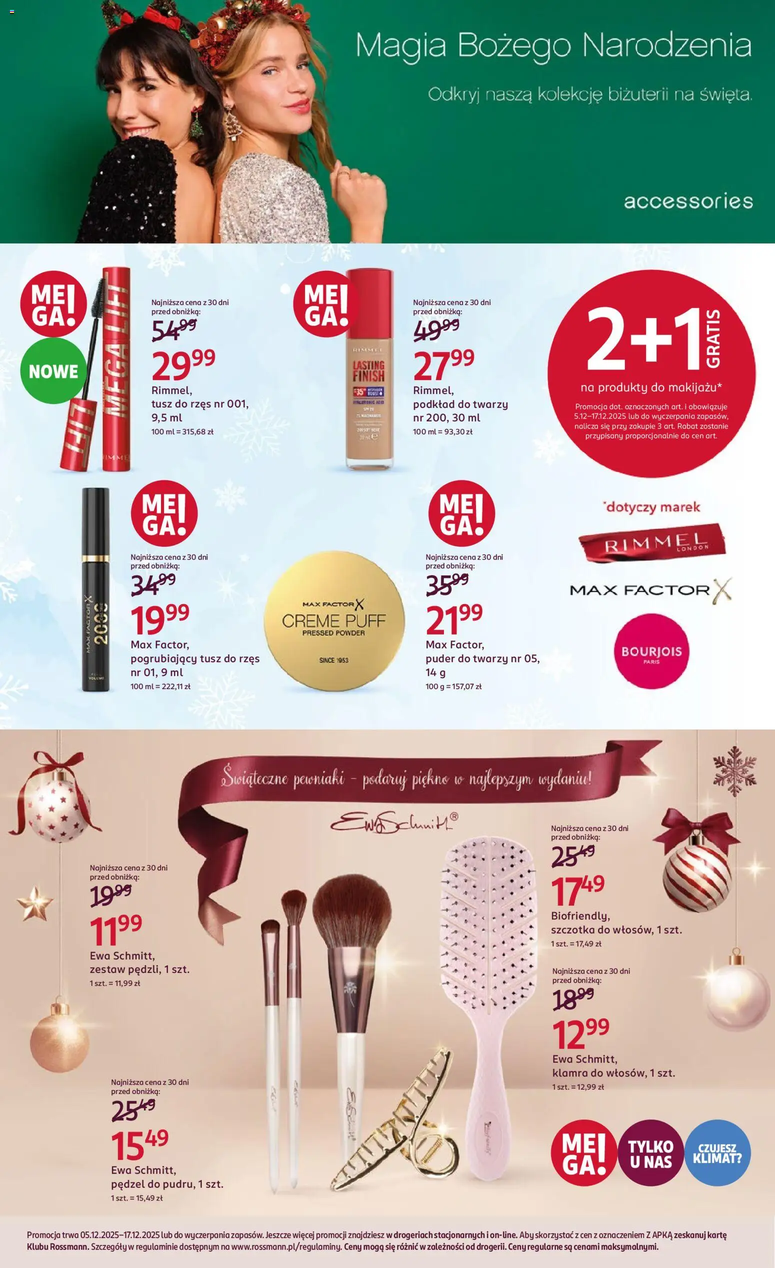 Rossmann Gazetka od 05.12.2025 | Strona: 9 | Produkty: Pędzel, Puder, Finish, Podkład do twarzy