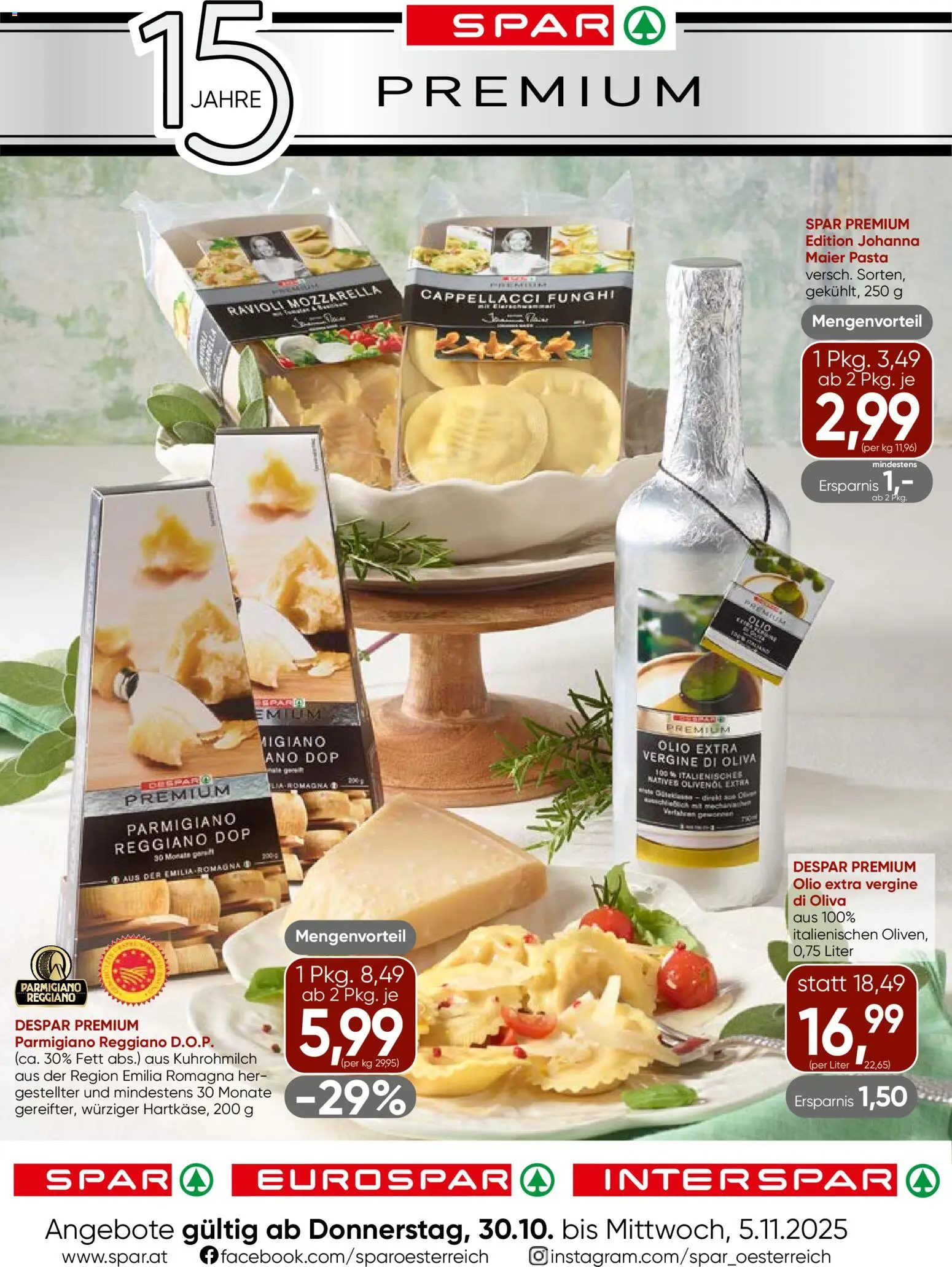 Spar Premium - Wien gültig ab 30.10.2025 | Seite: 1 | Produkte: Pasta