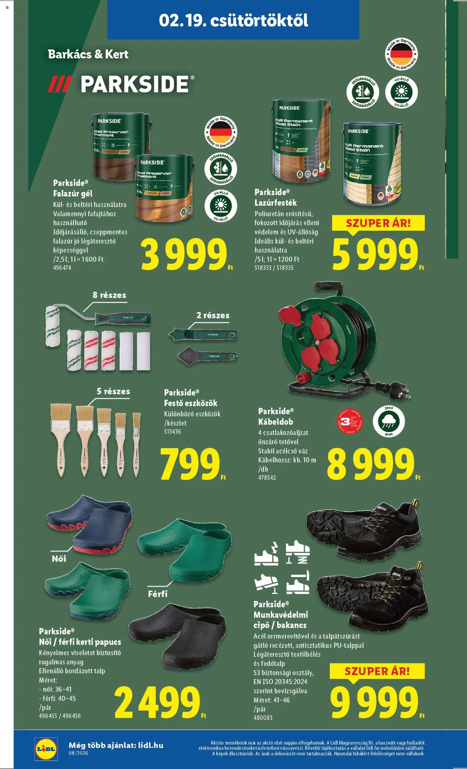 Lidl akciós ujság - amely érvényes a következő dátumtól: 19.02.2026 | Oldal: 24