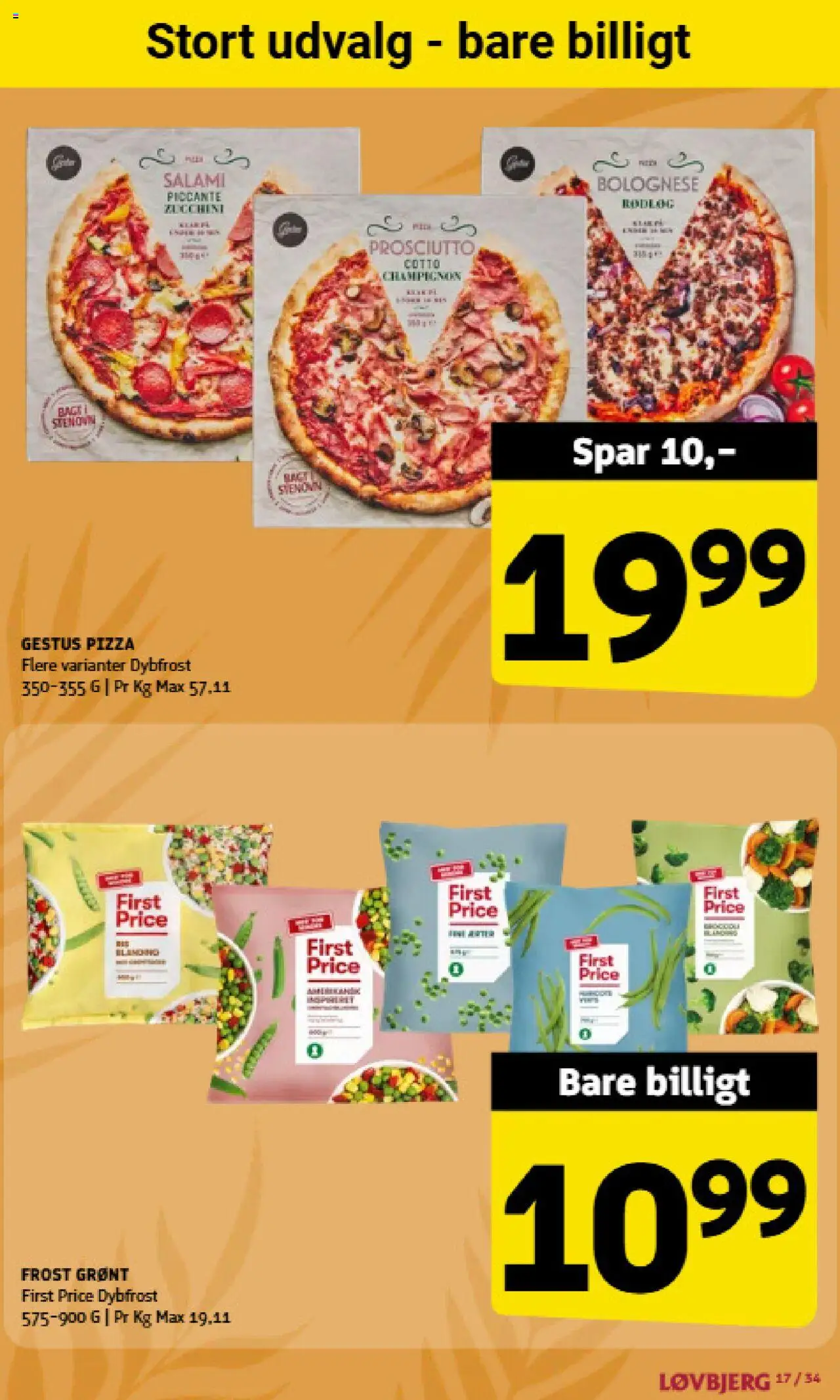 Løvbjerg Tilbudsavis gyldig fra 22.08.2025 | Side: 17 | Produkter: Salami, Pizza, Rødløg
