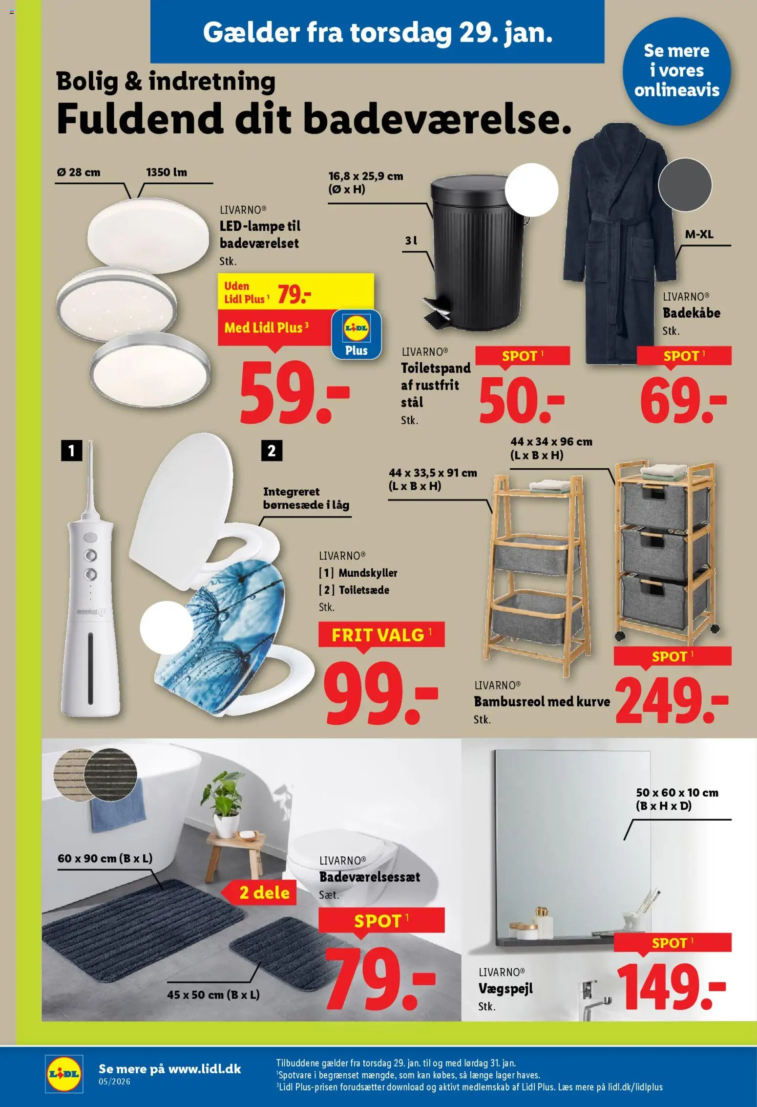 Lidl tilbudsavis – gyldig fra 29.01.2026 | Side: 12 | Produkter: Badekåbe, Søm