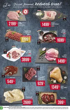 COOP - Abc & szuper / Alföld Pro-Coop Zrt. - amely érvényes a következő dátumtól: 23.04.2026 | Oldal: 4 | Termékek: Hús, Pacal, Kacsa
