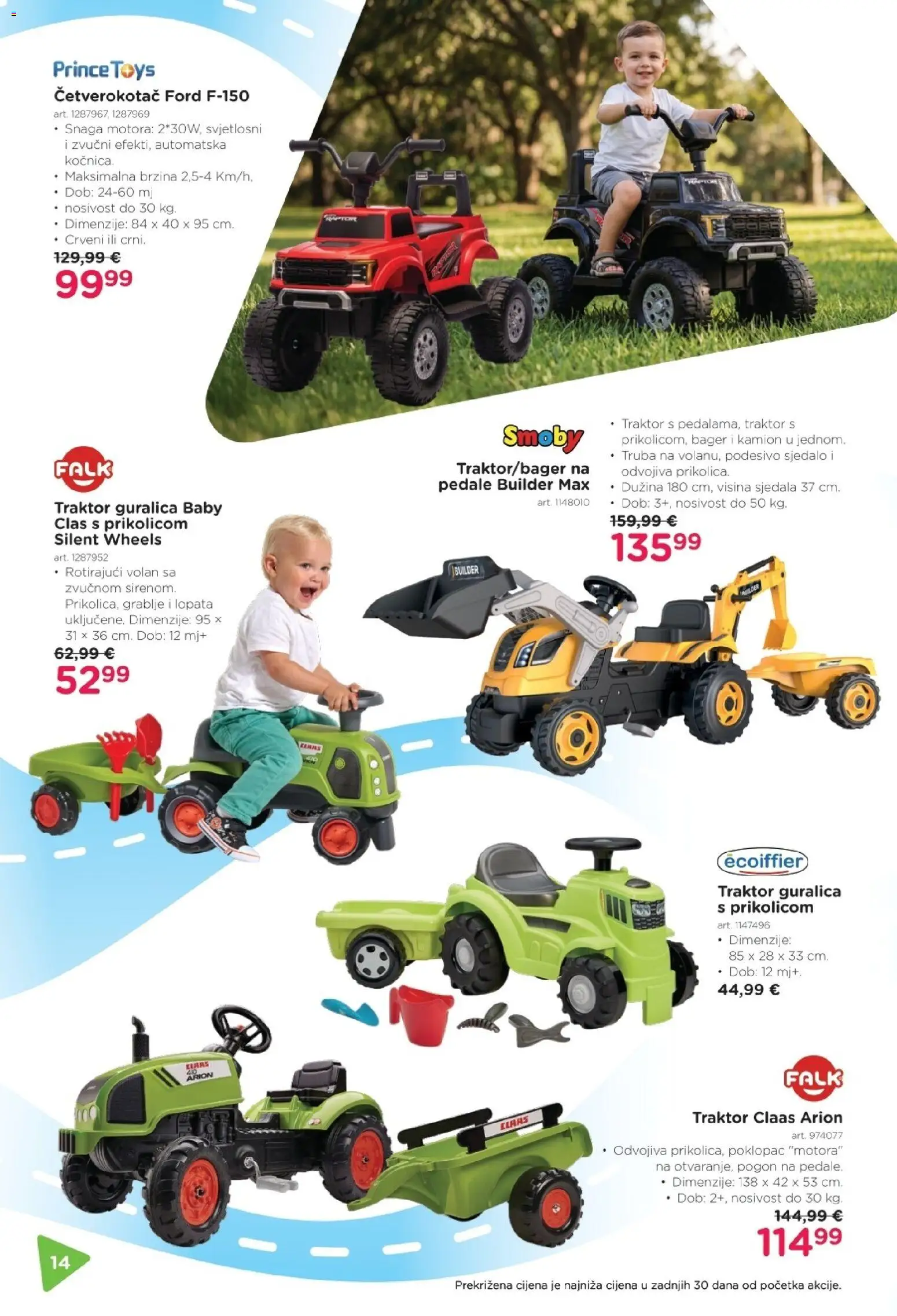 Baby Center katalog | vrijedi od 19.03.2026 | Stranica: 14 | Proizvodi: Grablje, Traktor